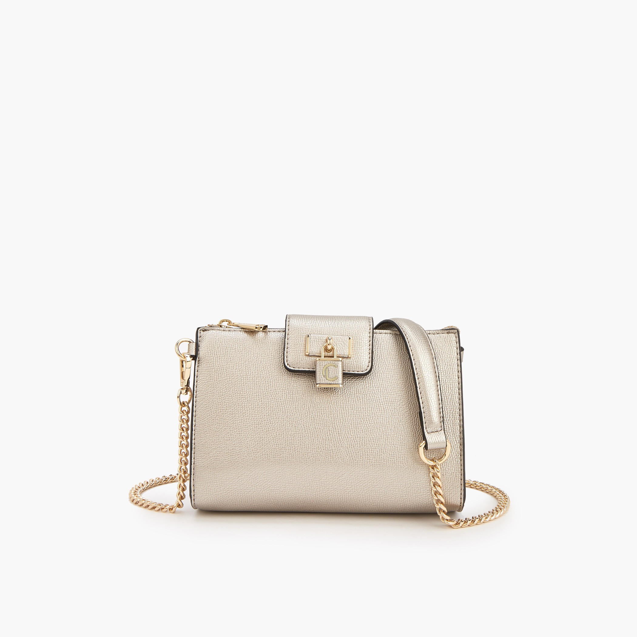 Le Confort Solid Crossbody Bag with Detachable Chain Strap-women-bagsandwallets-handbags-image-1