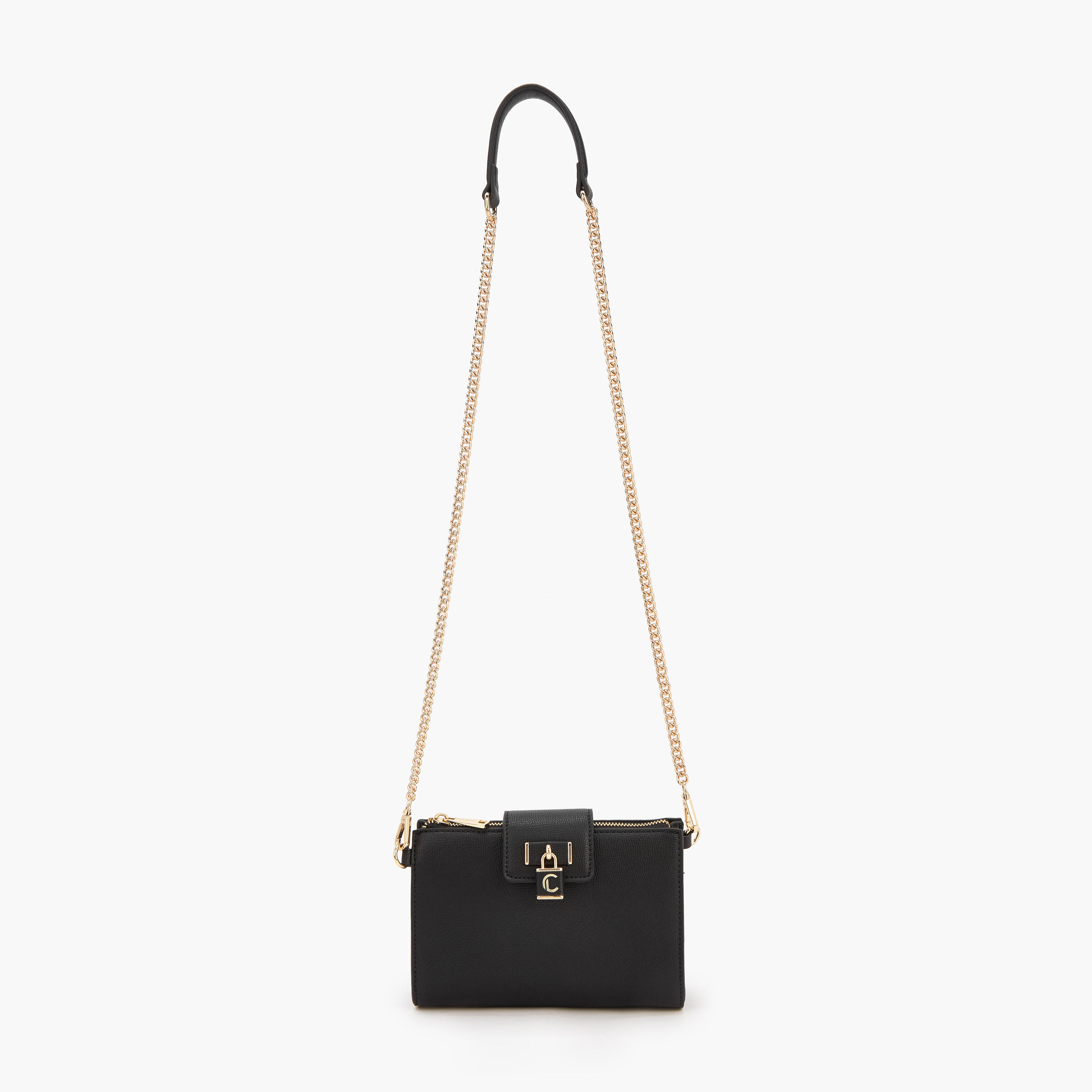 شنطة كروس بودي سادة بحزام سلسلة قابل للفصل من لو كونفورت-women-bagsandwallets-handbags-image-2