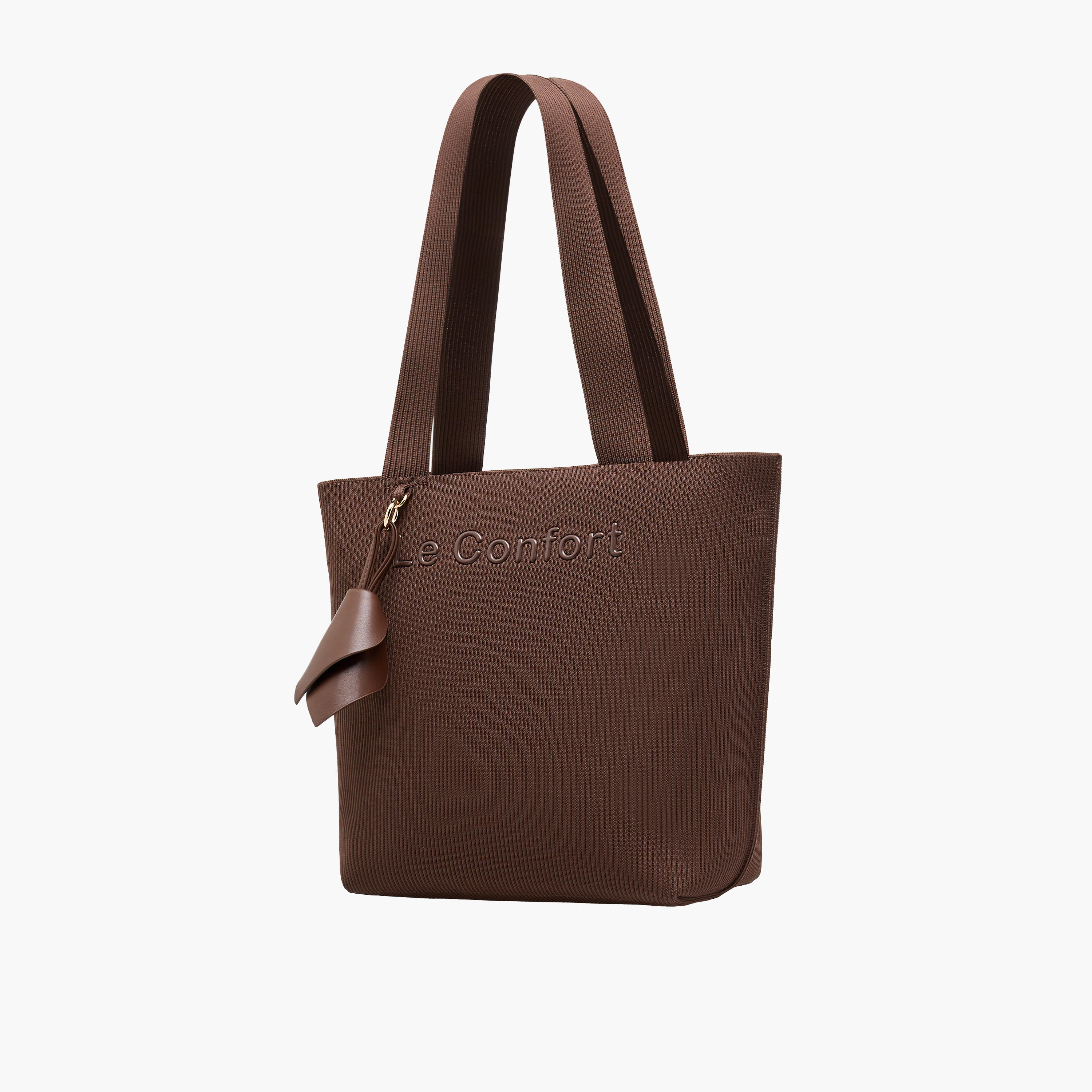 Le Confort Textured Tote Bag with Double Handle-women-bagsandwallets-handbags-image-3