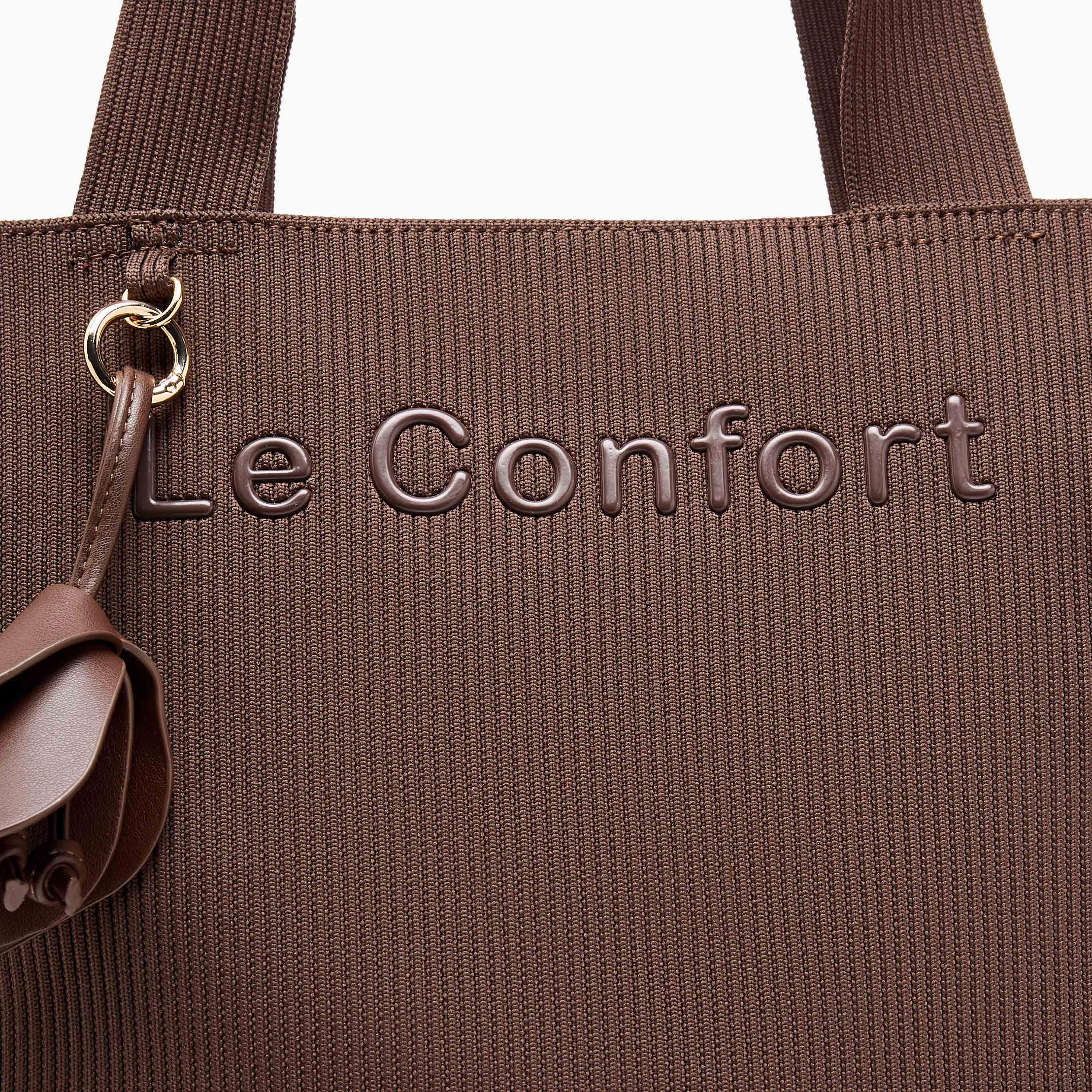 Le Confort Textured Tote Bag with Double Handle-women-bagsandwallets-handbags-image-5