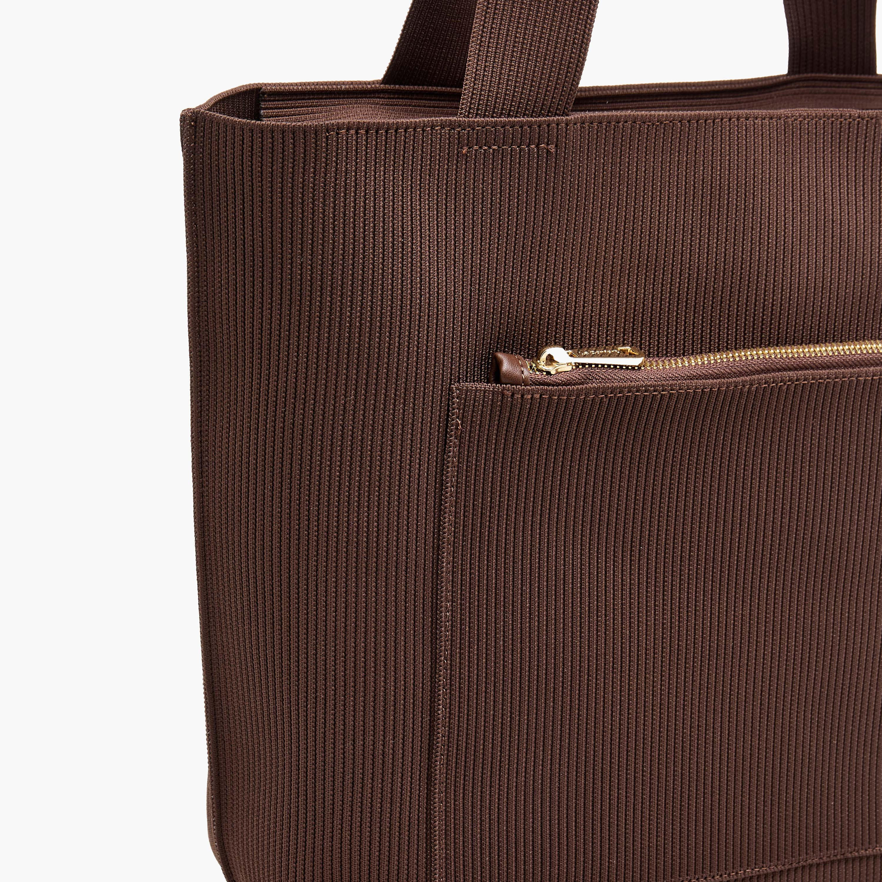 Le Confort Textured Tote Bag with Double Handle-women-bagsandwallets-handbags-image-6