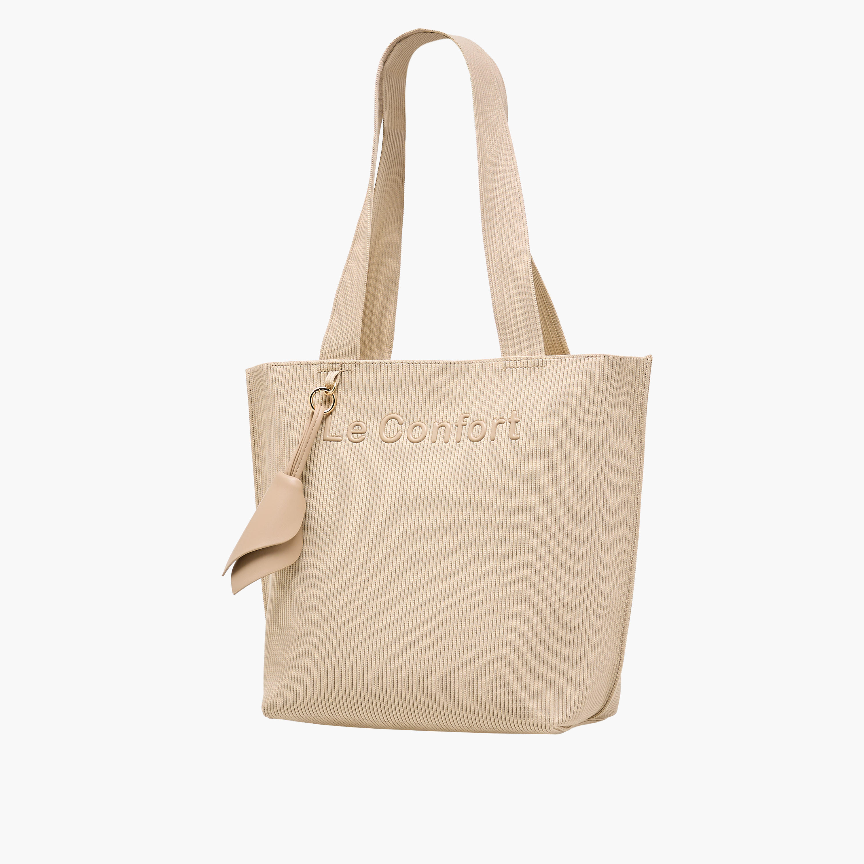 Le Confort Textured Tote Bag with Double Handle-women-bagsandwallets-handbags-image-3