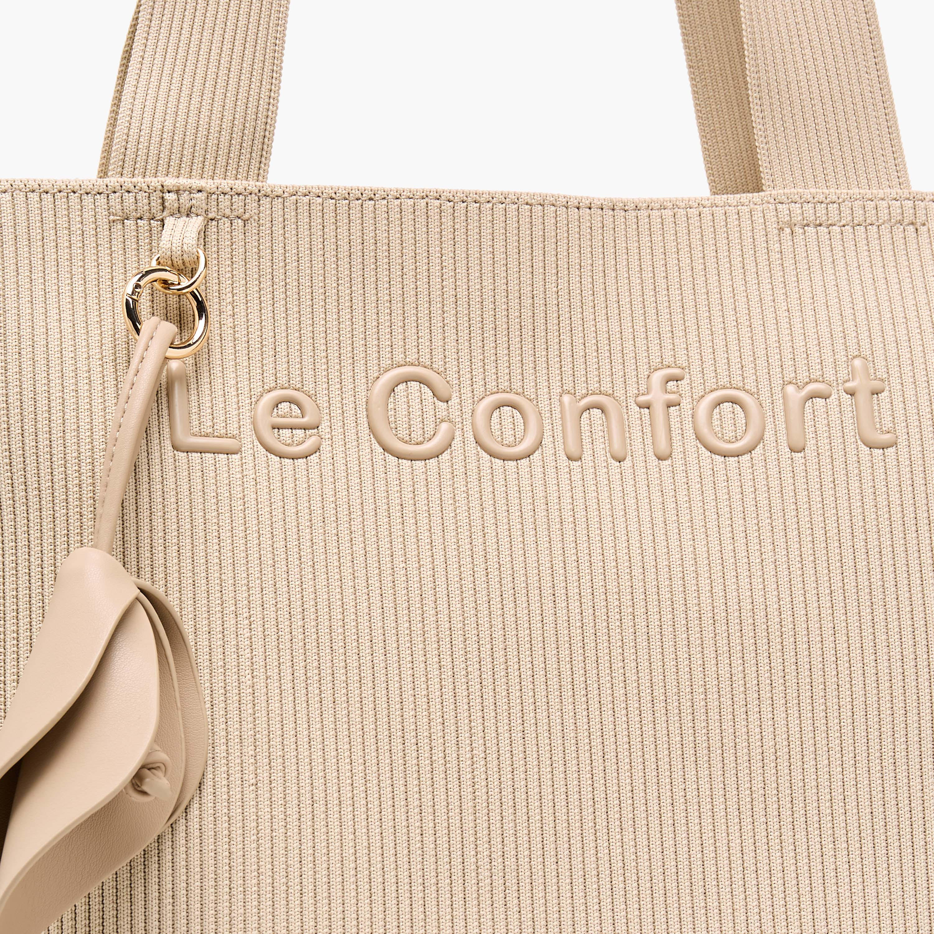 Le Confort Textured Tote Bag with Double Handle-women-bagsandwallets-handbags-image-5