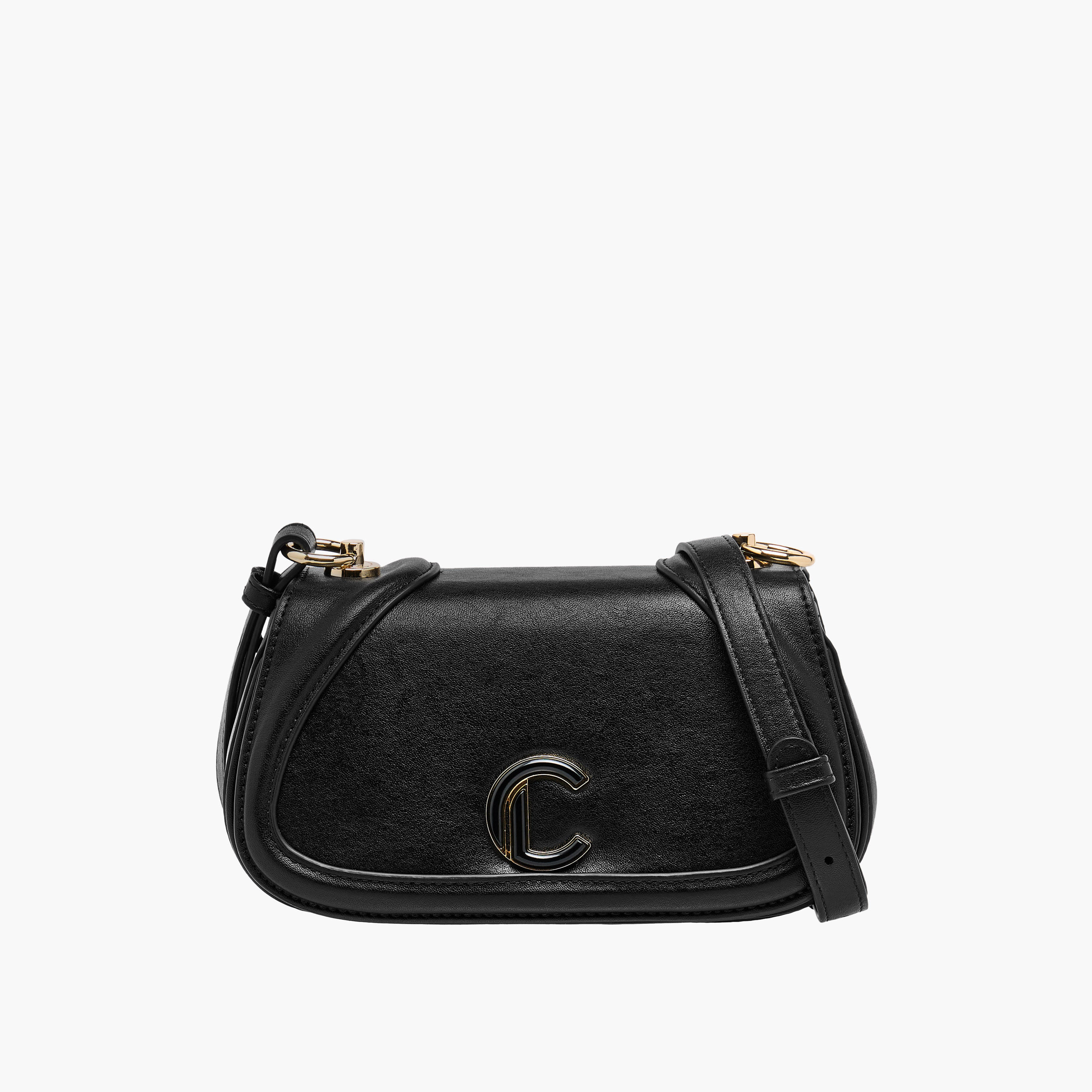 شنطة كروس بودي سادة بزر إغلاق من لو كونفورت-women-bagsandwallets-handbags-image-8
