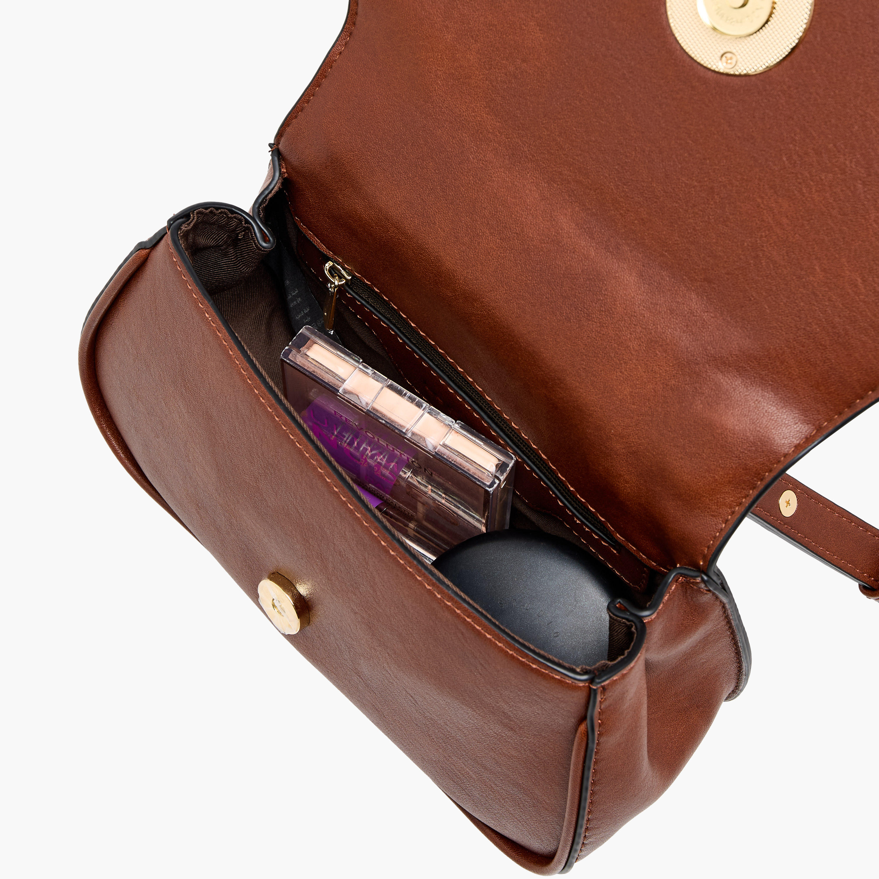 Le Confort Solid Crossbody Bag with Button Closure-women-bagsandwallets-handbags-image-8
