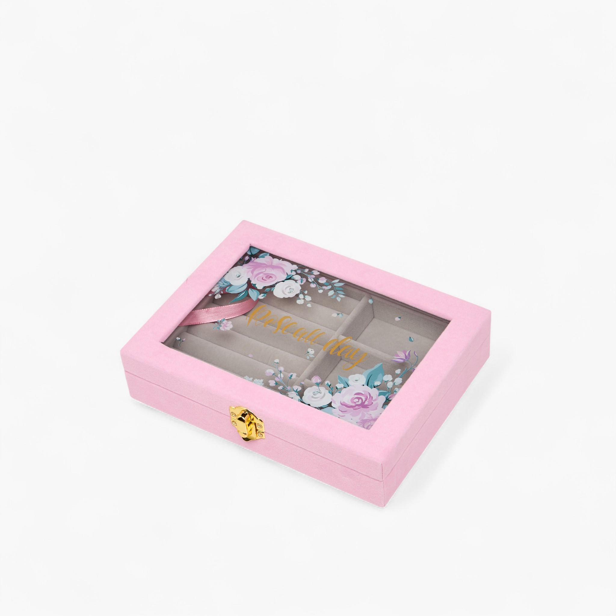 Jewellery Organizer with Floral Print - 20x15x4 cms-women-watchesandjewellery-jewellery-storage-image-2