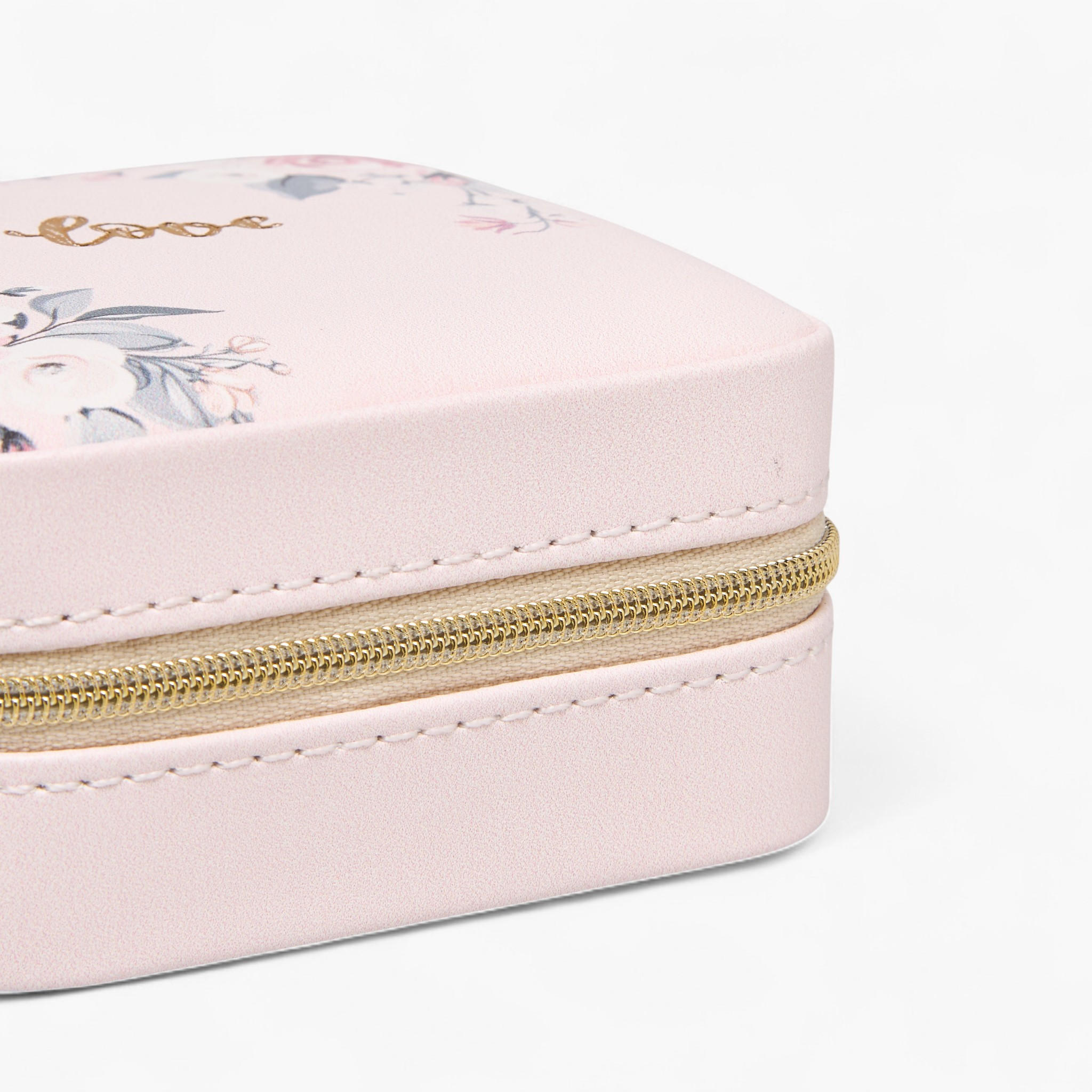 Jewellery Organizer with Floral Print and Zip Closure - 10x10x4 cms-women-watchesandjewellery-jewellery-storage-image-5