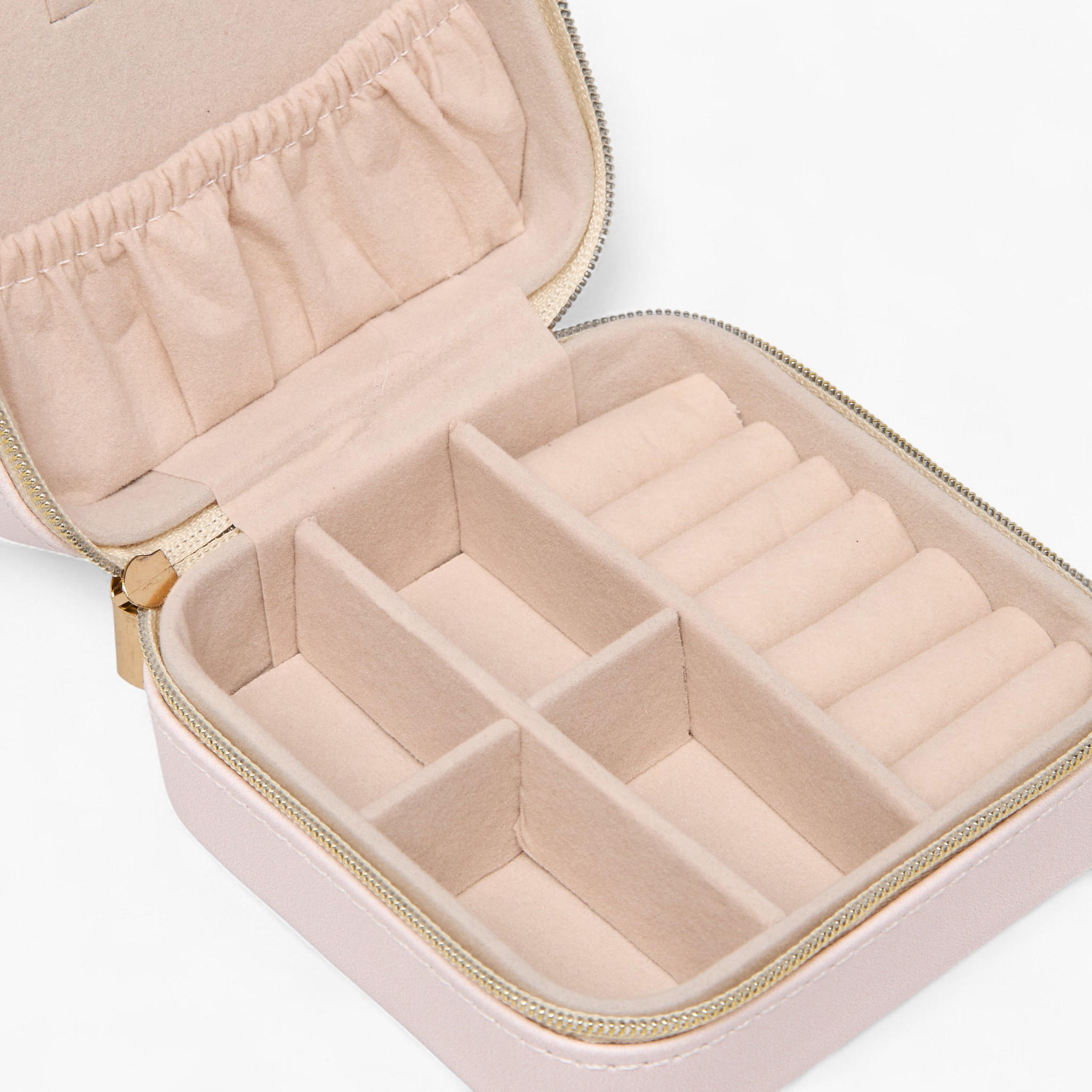 Jewellery Organizer with Floral Print and Zip Closure - 10x10x4 cms-women-watchesandjewellery-jewellery-storage-image-6