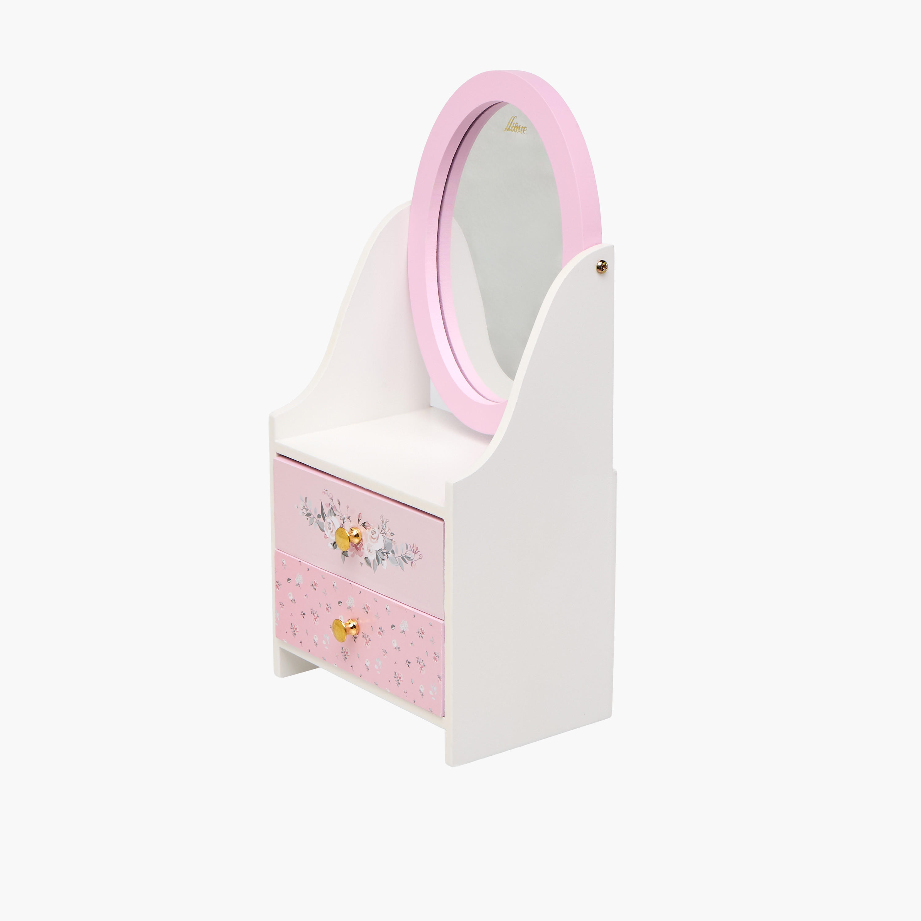 2-Compartment Jewellery Organizer Rose - 15x10x16 cms-women-watchesandjewellery-jewellery-storage-image-2