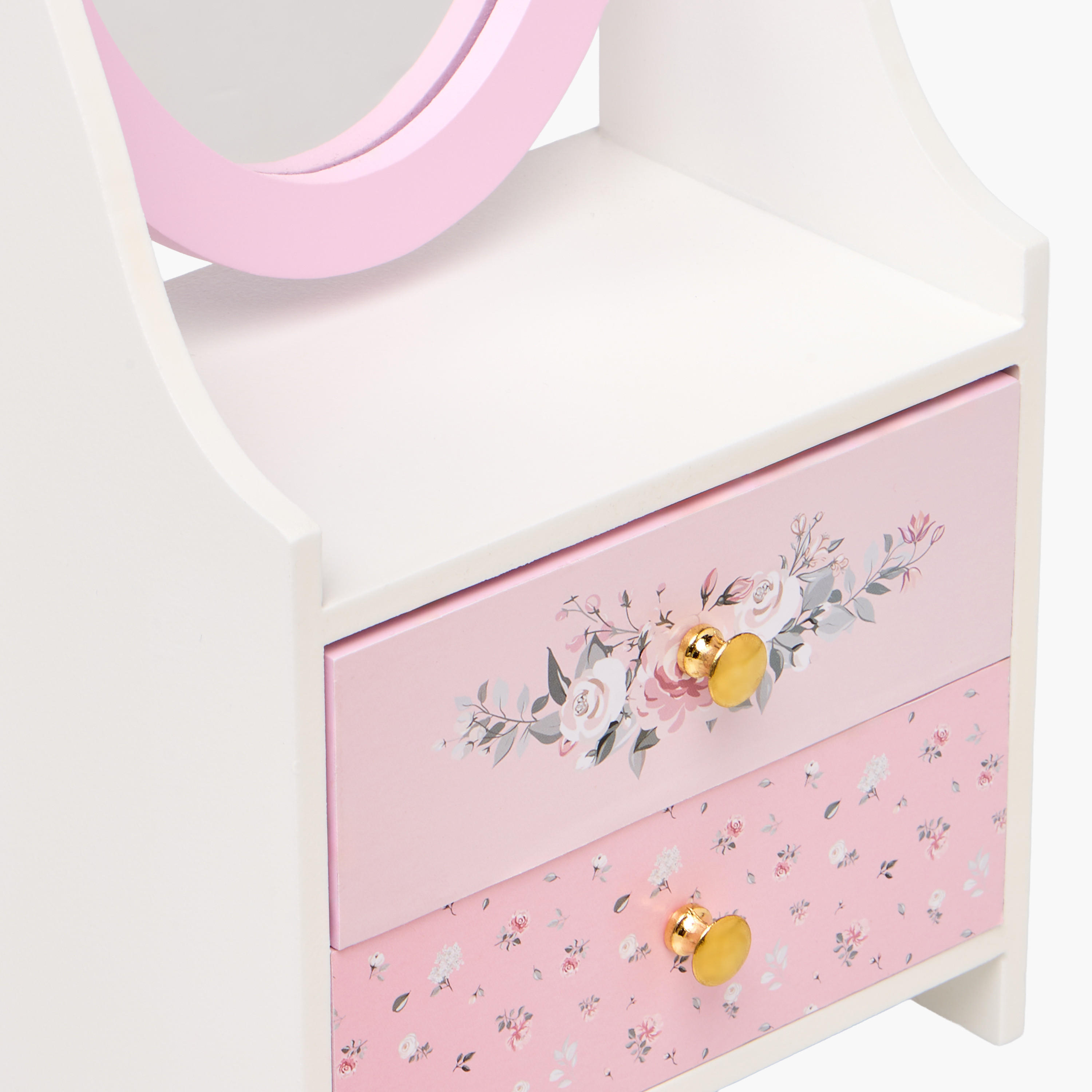 2-Compartment Jewellery Organizer Rose - 15x10x16 cms-women-watchesandjewellery-jewellery-storage-image-4