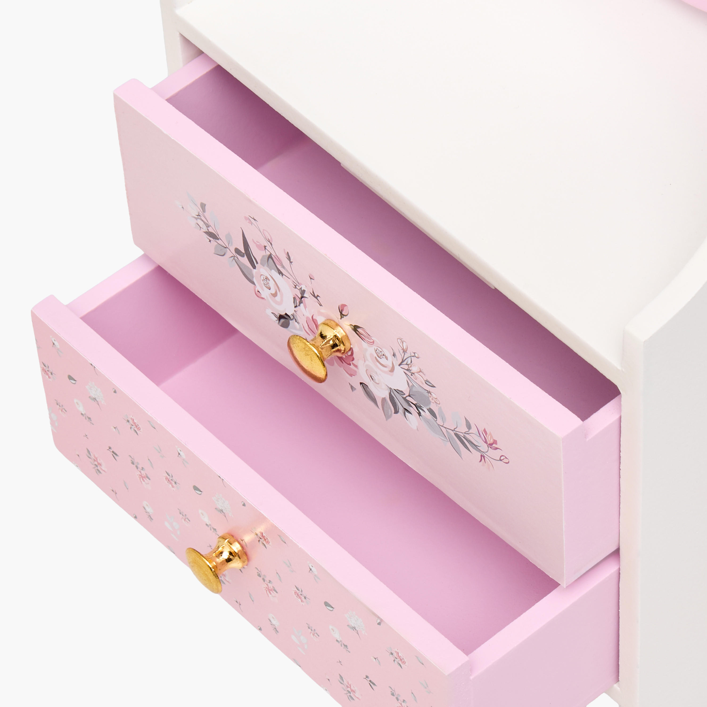 2-Compartment Jewellery Organizer Rose - 15x10x16 cms-women-watchesandjewellery-jewellery-storage-image-5