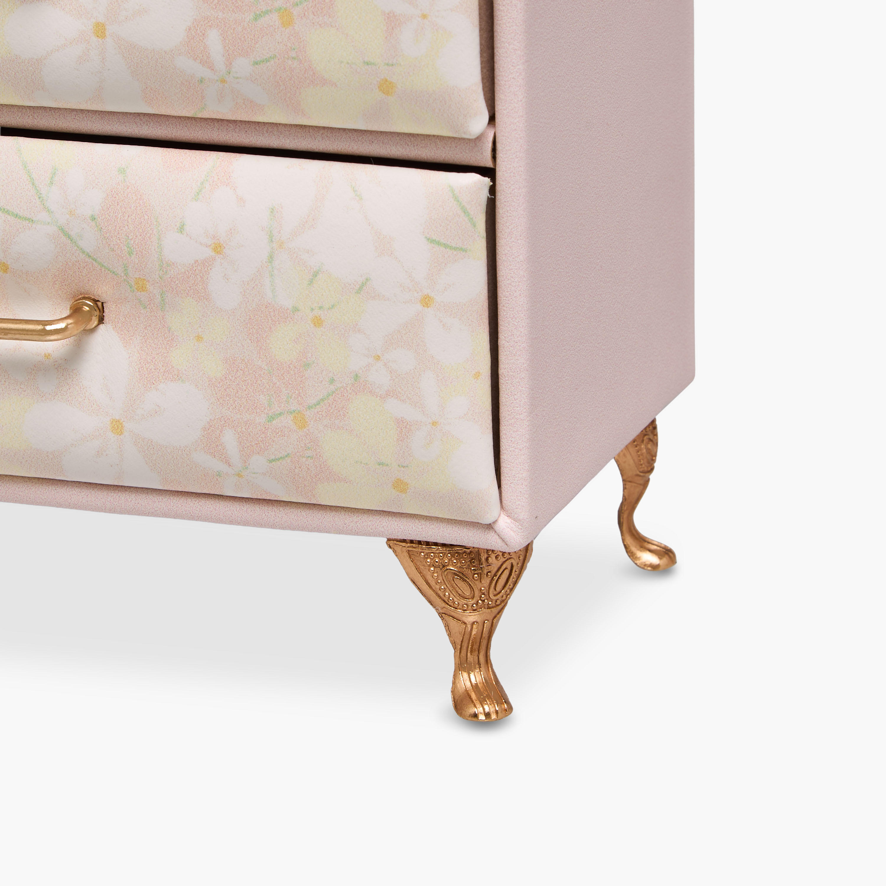 Dancing Fairy 3-Compartment Jewellery Organizer with Floral Print - 14x8x17 cms-women-watchesandjewellery-jewellery-storage-image-5