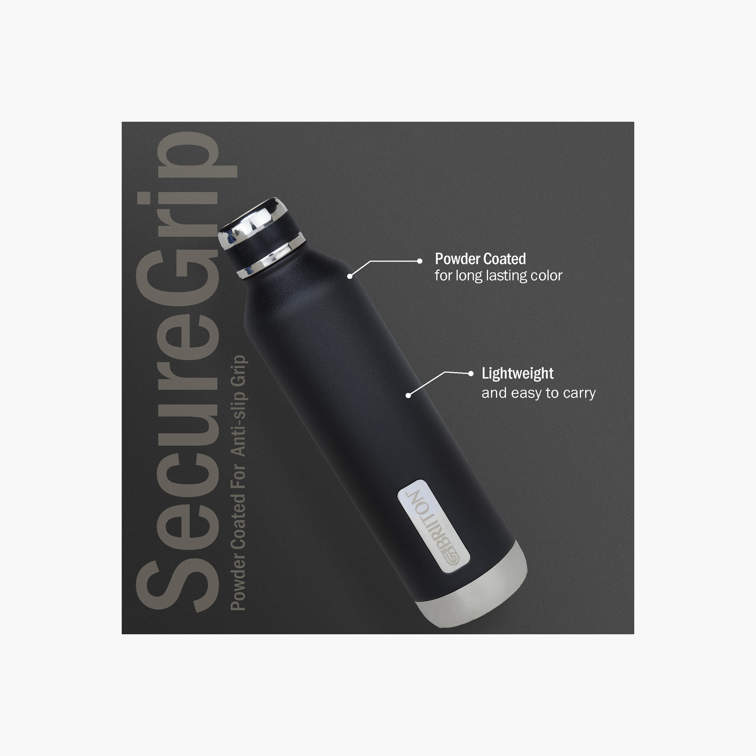 Briiton Double Wall Stainless Steel Insulated Water Bottle - 750 ml-household-dining-drinkserveware-bottles-image-2