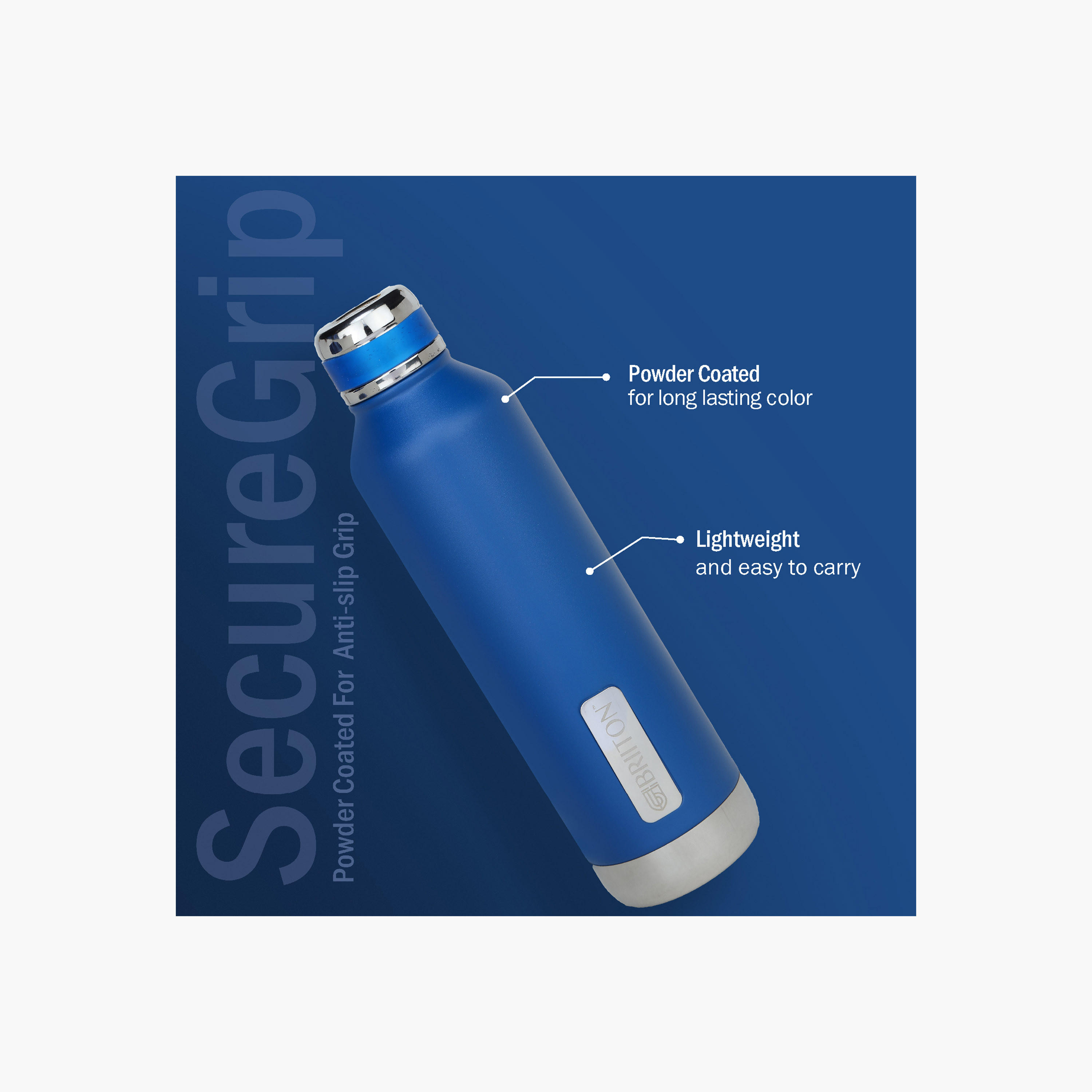 Briiton Double Wall Stainless Steel Insulated Water Bottle - 750 ml-household-dining-drinkserveware-bottles-image-2