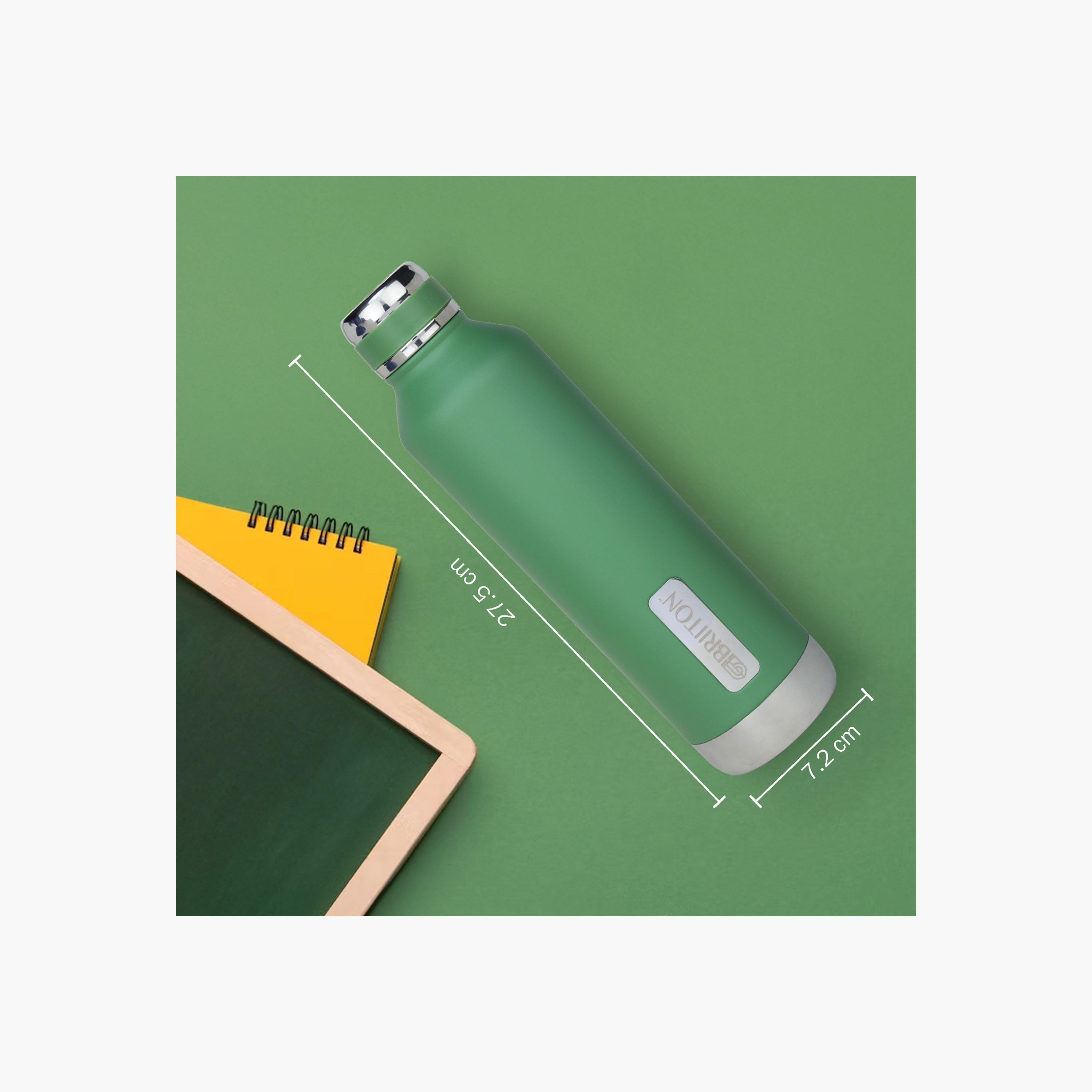 قارورة مياه ستانلس ستيل عازلة للحرارة بطبعات شعار من بريتون - 750 مل-household-dining-drinkserveware-bottles-image-3
