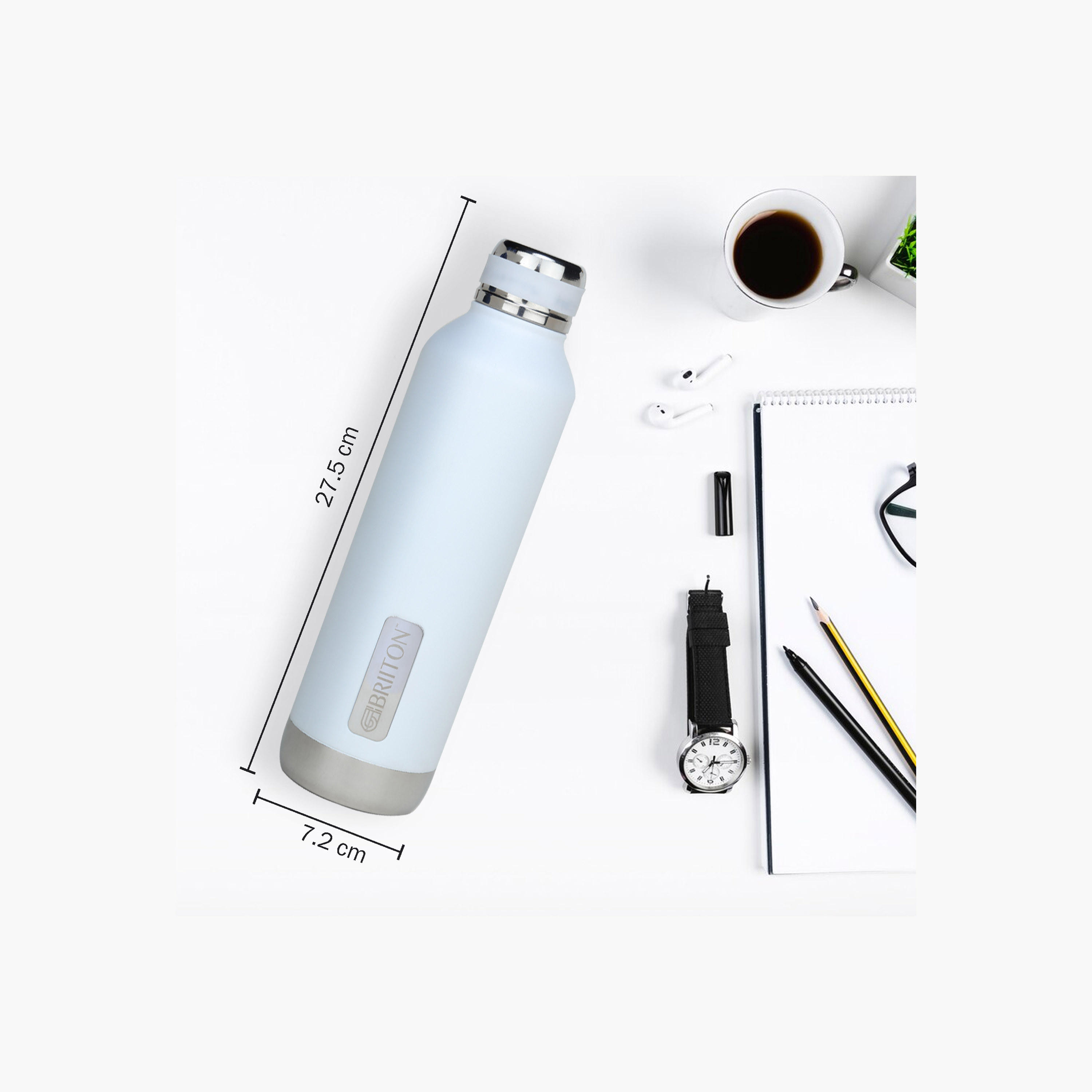 Briiton Double Wall Stainless Steel Insulated Water Bottle - 1 L-household-dining-drinkserveware-bottles-image-3