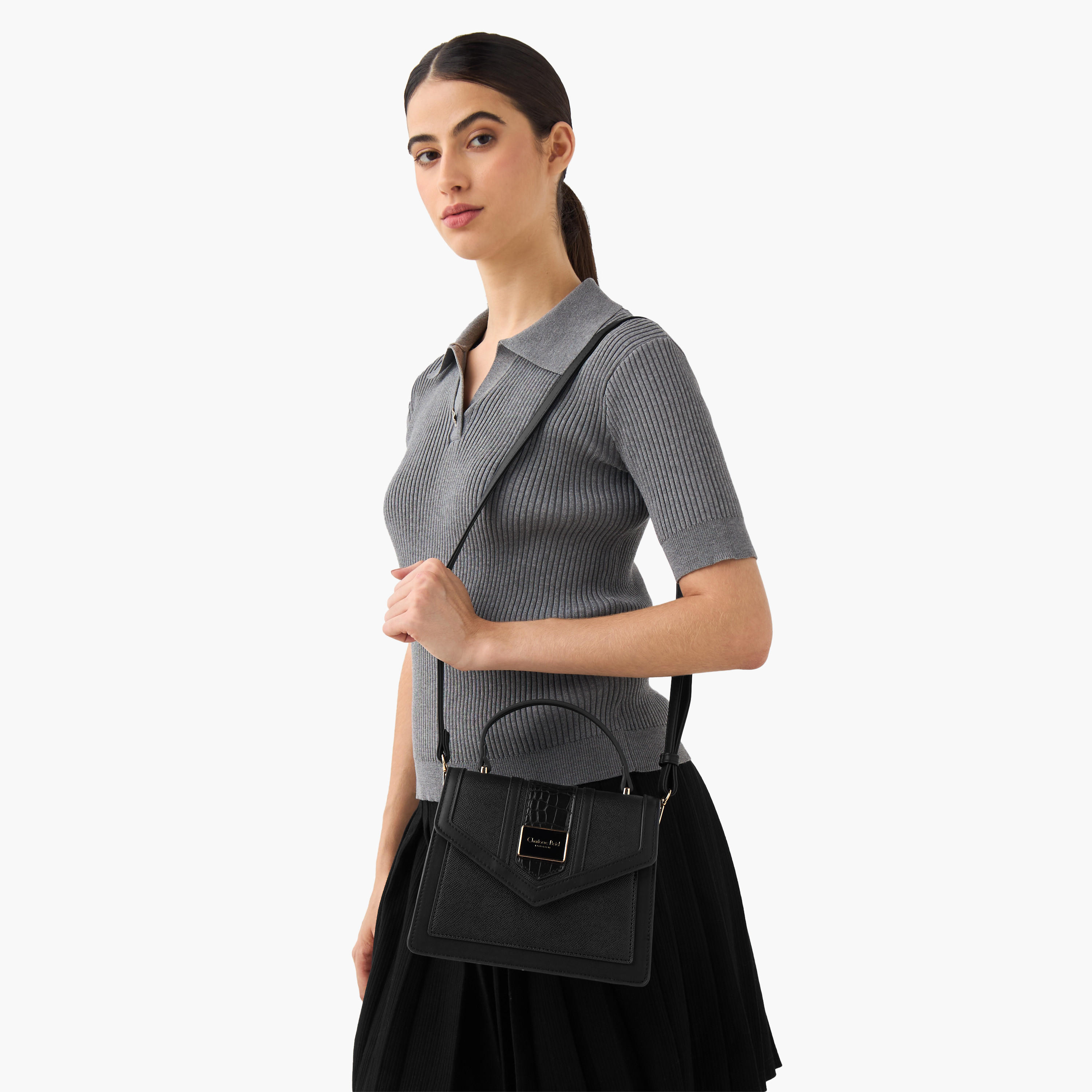 شنطة كروس بودي بارزة الملمس بحزام قابل للتعديل من شارلوت ريد-women-bagsandwallets-handbags-image-2