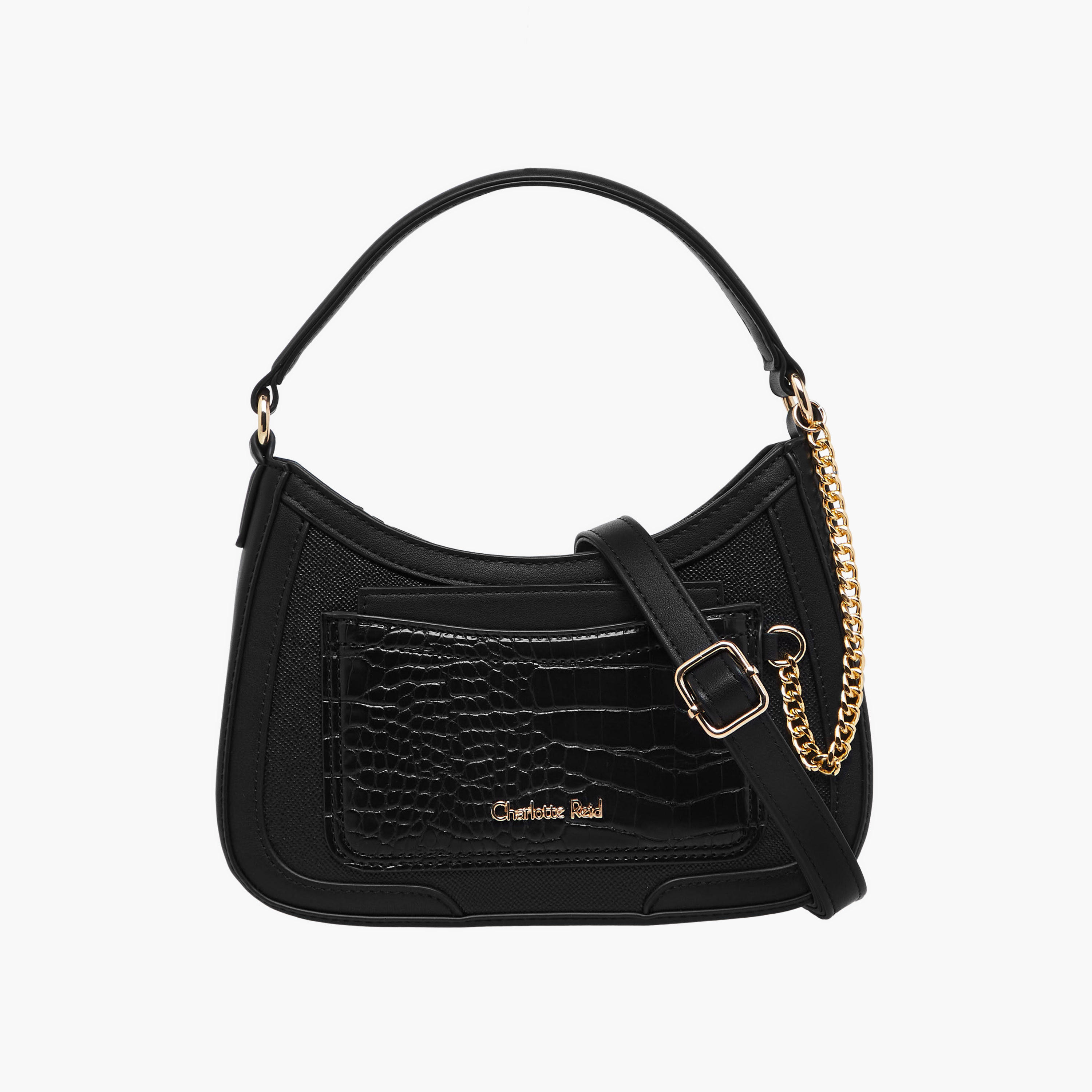 Charlotte Reid Solid Crossbody Bag with Detachable Strap-women-bagsandwallets-handbags-image-1