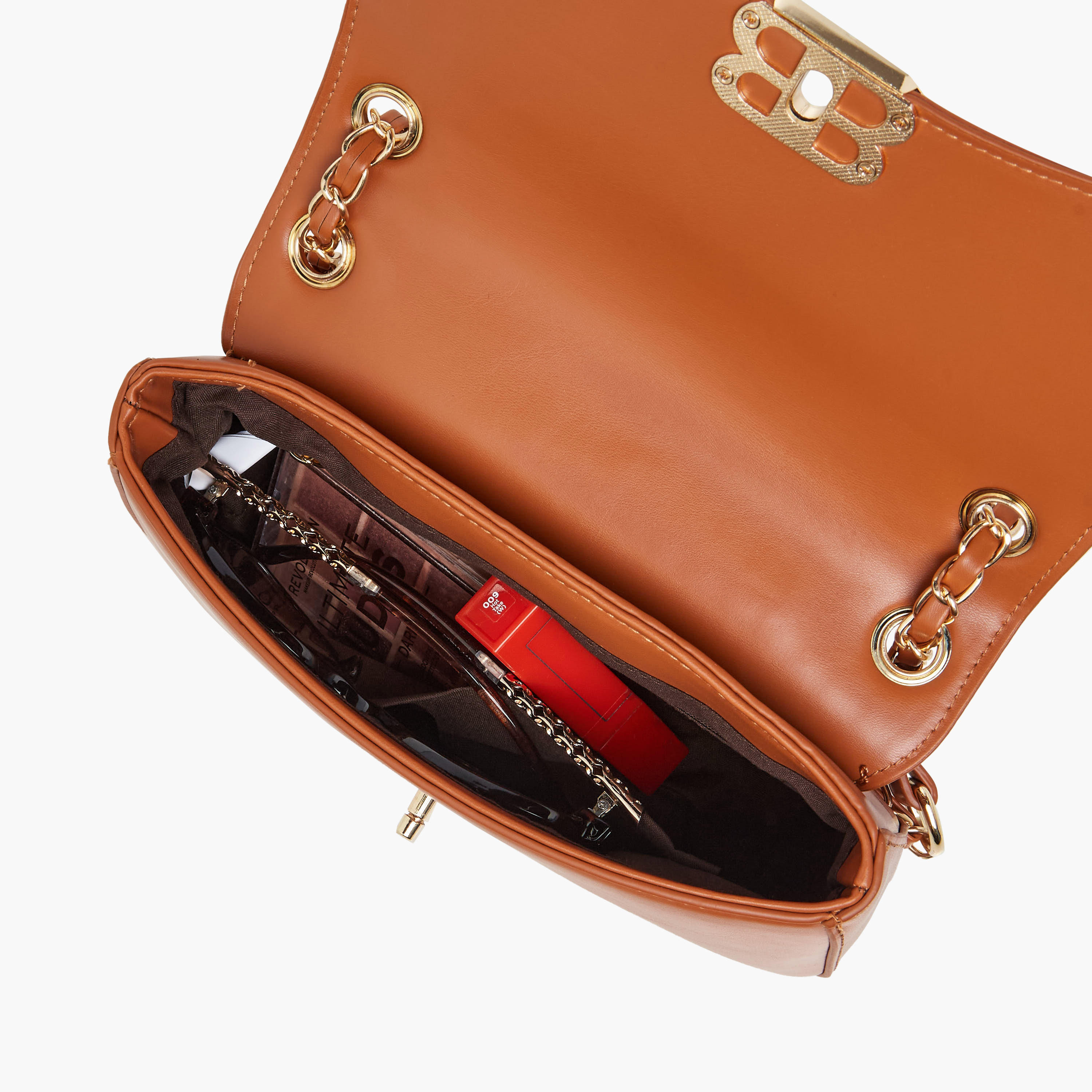 شنطة كروس بودي سادة بقفل تويست من أدور-women-bagsandwallets-handbags-image-9