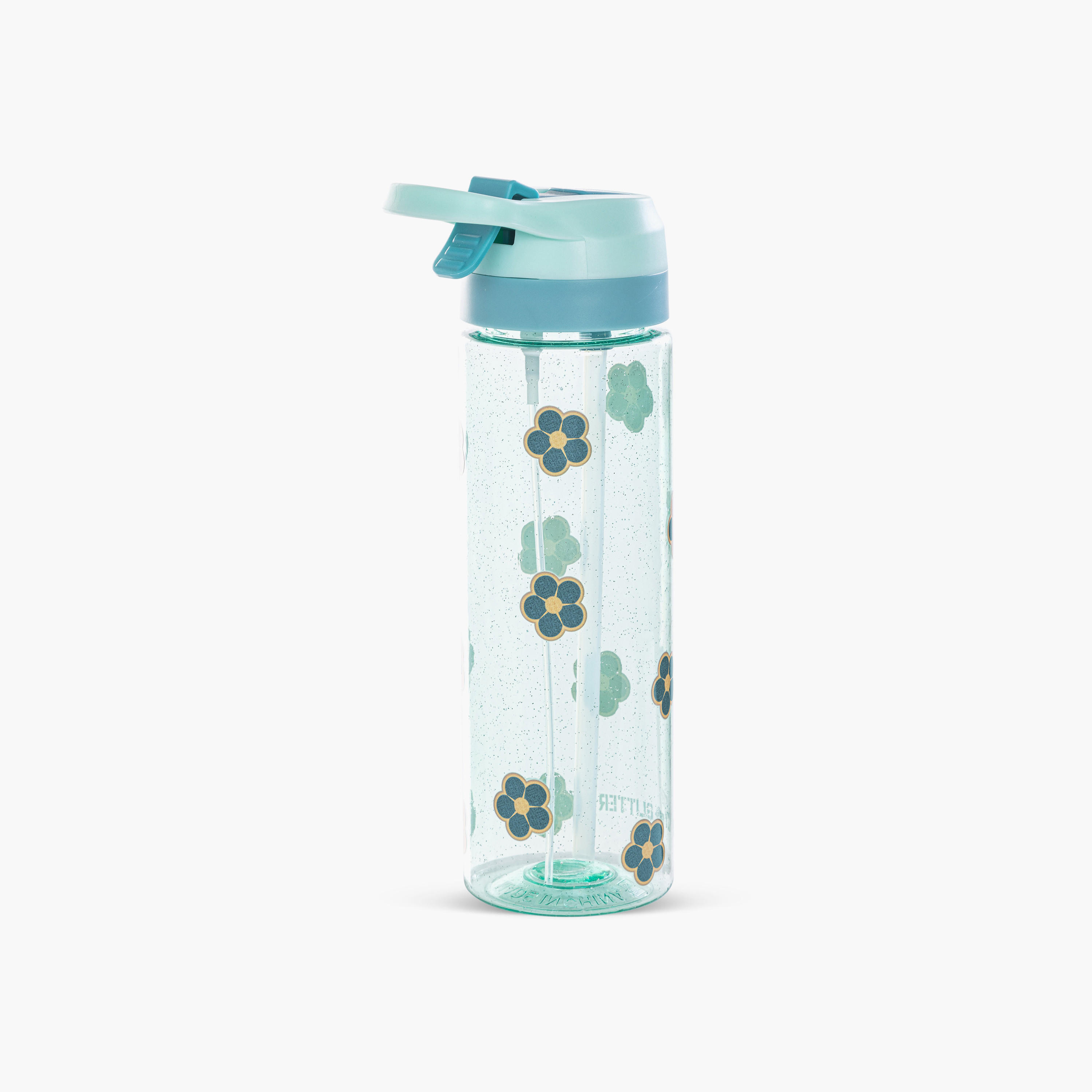 قارورة مياه ترايتان بطبعات زهور مع فوهة قابلة للطي ورذاذ من إيزي كيدز - 750 مل-school-waterbottles-image-3