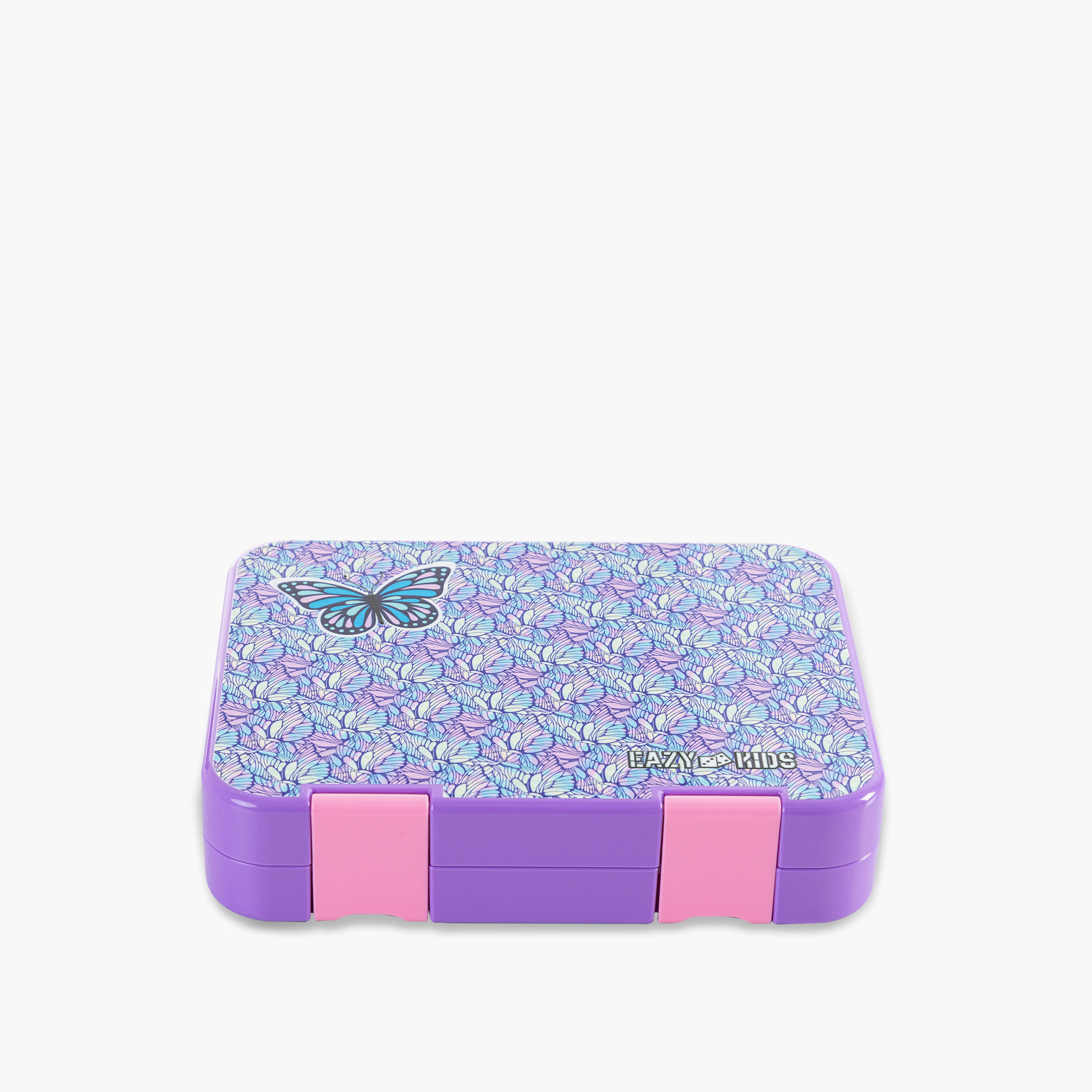Eazy Kids Butterfly Print Bento Lunch Box for Kids with Convertible Compartments-school-lunchessentials-lunchboxes-image-6