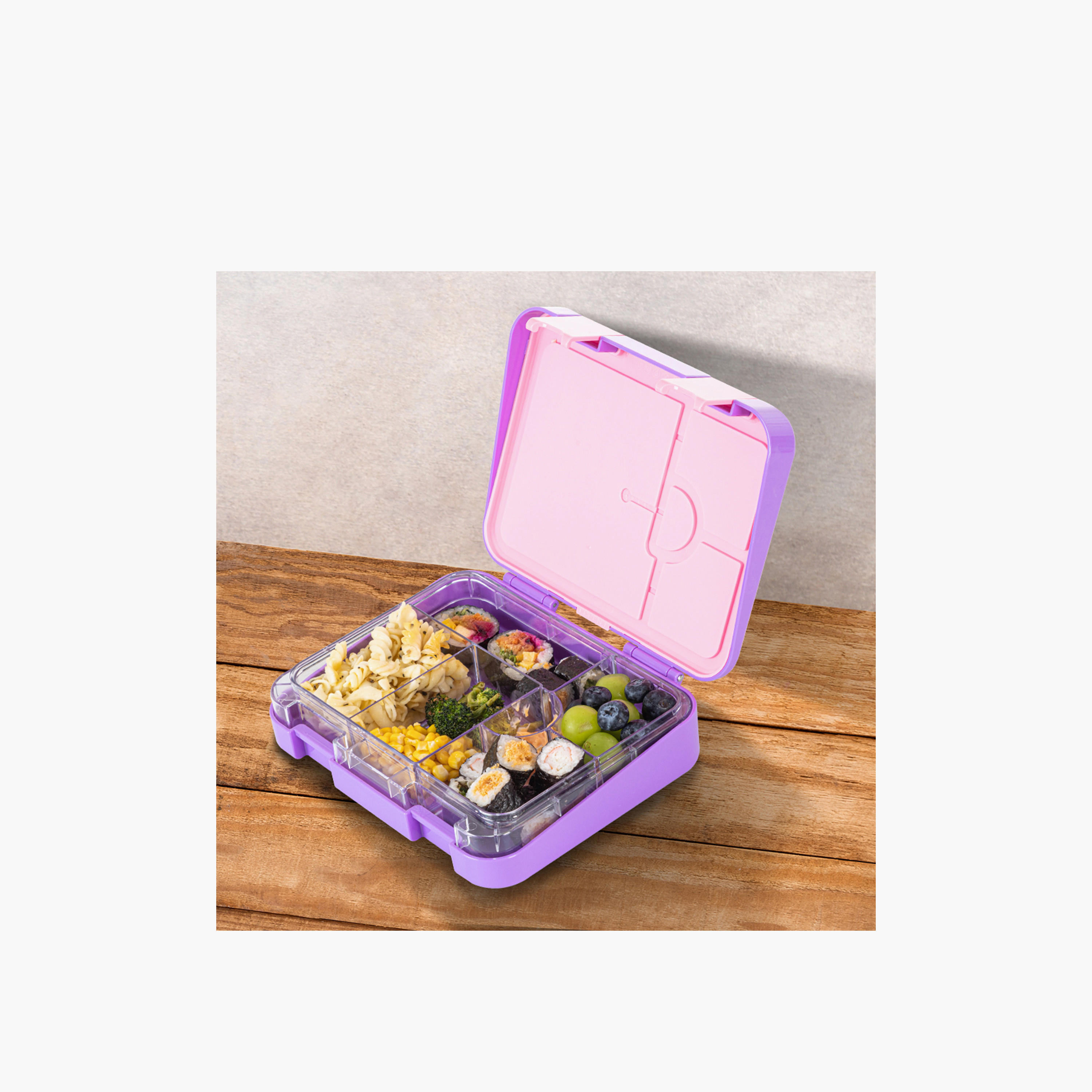 Eazy Kids Butterfly Print Bento Lunch Box for Kids with Convertible Compartments-school-lunchessentials-lunchboxes-image-7