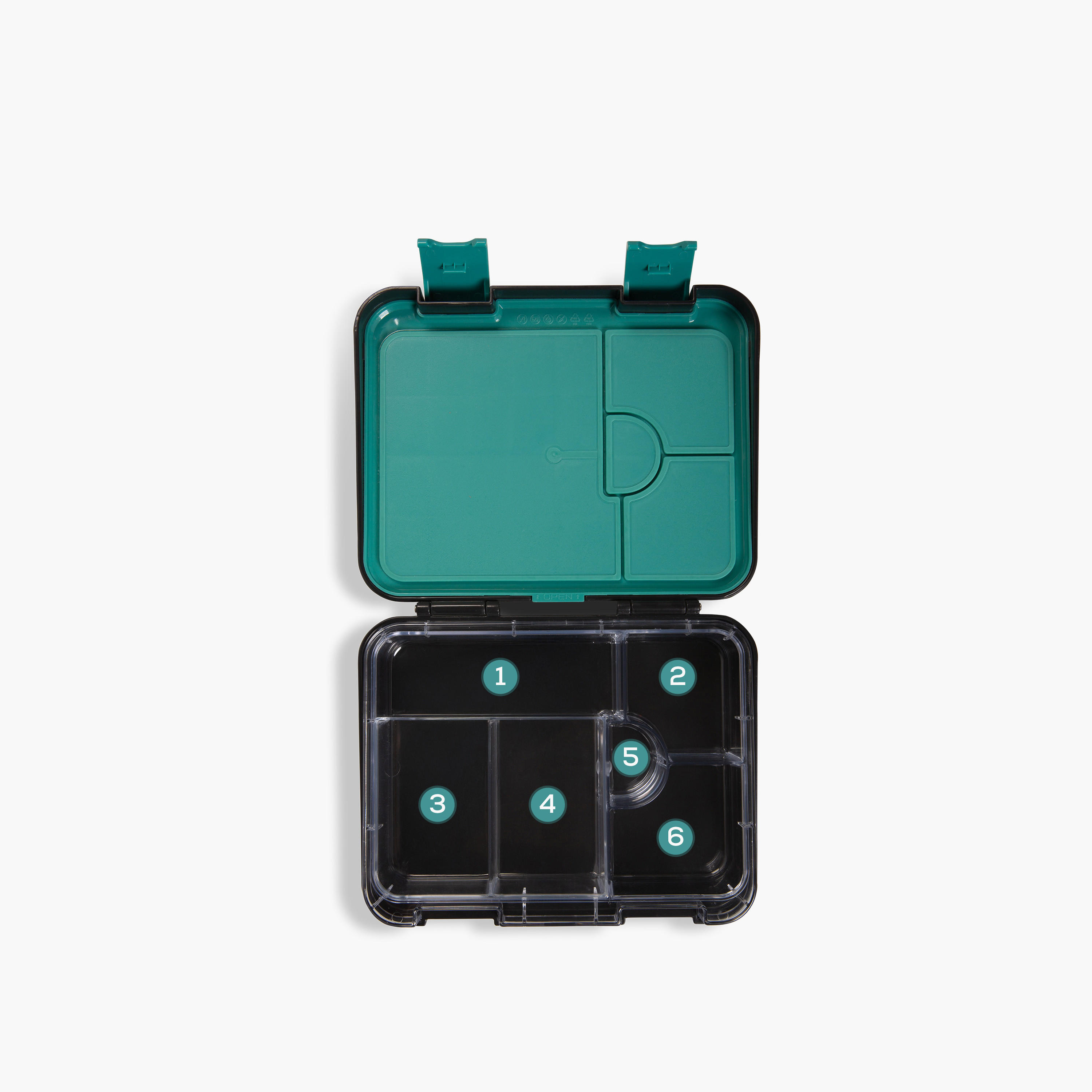 صندوق غداء بينتو بطبعات للأطفال مع قسم قابل للتحويل من إيزي كيدز - 1 لتر-school-lunchessentials-lunchboxes-image-10