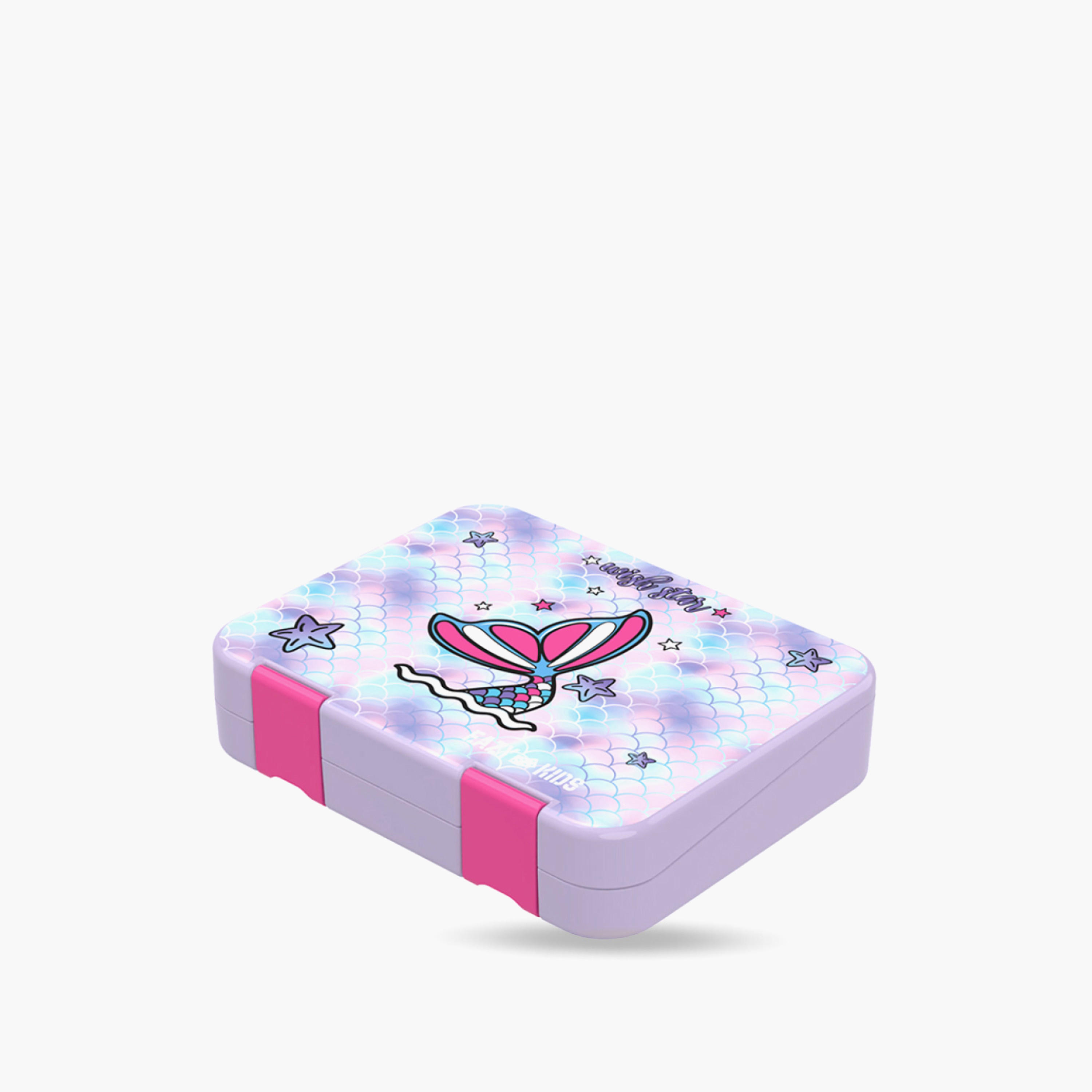 Eazy Kids Mermaid Convertible Bento Box for Girls with Sandwich Cutter-school-lunchessentials-lunchboxes-image-13