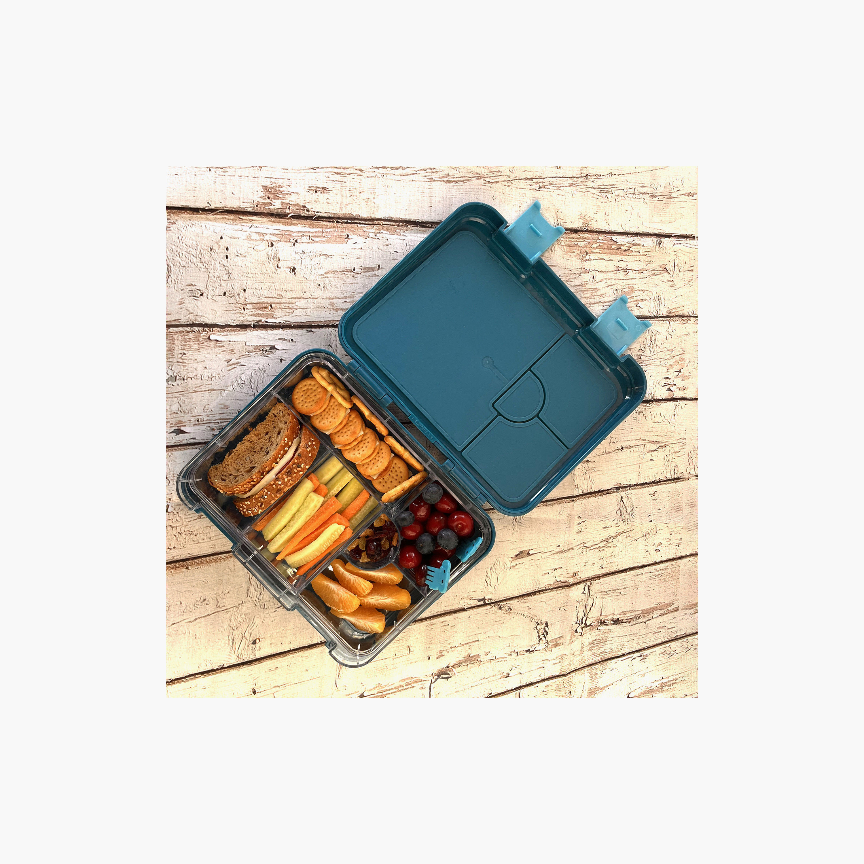 Eazy Kids T-Rex Convertible Bento Box for Kids with Sandwich Cutter-school-lunchessentials-lunchboxes-image-2