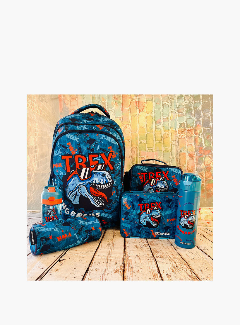 Eazy Kids T-Rex Convertible Bento Box for Kids with Sandwich Cutter-school-lunchessentials-lunchboxes-image-3