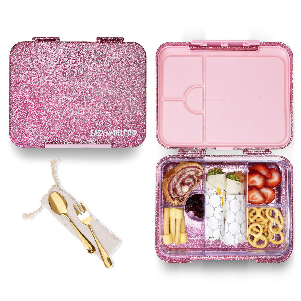 صندوق غداء جليتر بفواصل قابلة للتعديل من إيزي كيدز-school-lunchessentials-lunchboxes-image-1