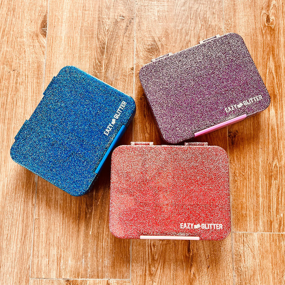 Eazy Kids Glittery Bento Lunch Box for Kids with Convertible Compartments Set-school-lunchessentials-lunchboxes-image-10