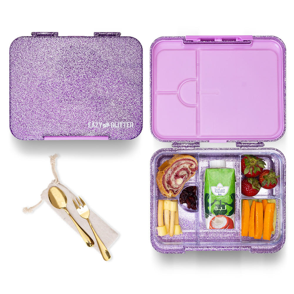 صندوق غداء بينتو قابل للتحول جليتر للأطفال مع 6 أقسام من إيزي كيدز-school-lunchessentials-lunchboxes-image-1