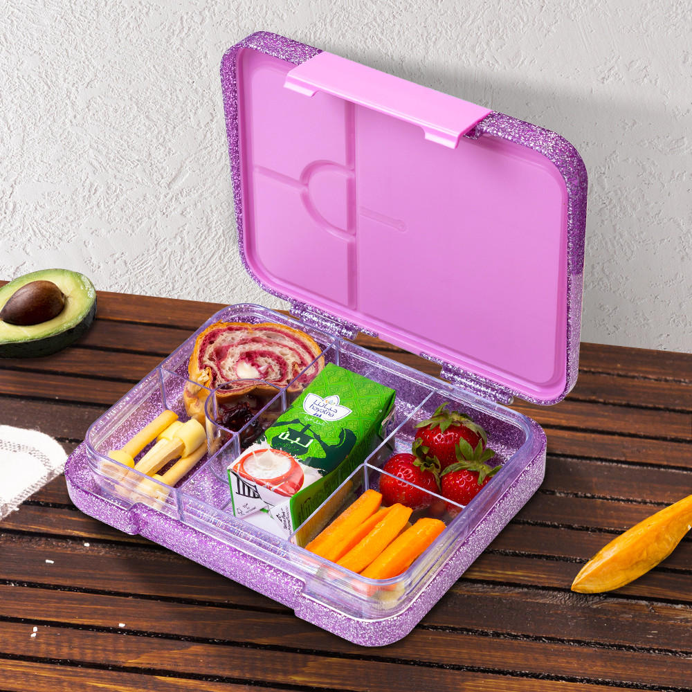 صندوق غداء بينتو قابل للتحول جليتر للأطفال مع 6 أقسام من إيزي كيدز-school-lunchessentials-lunchboxes-image-4