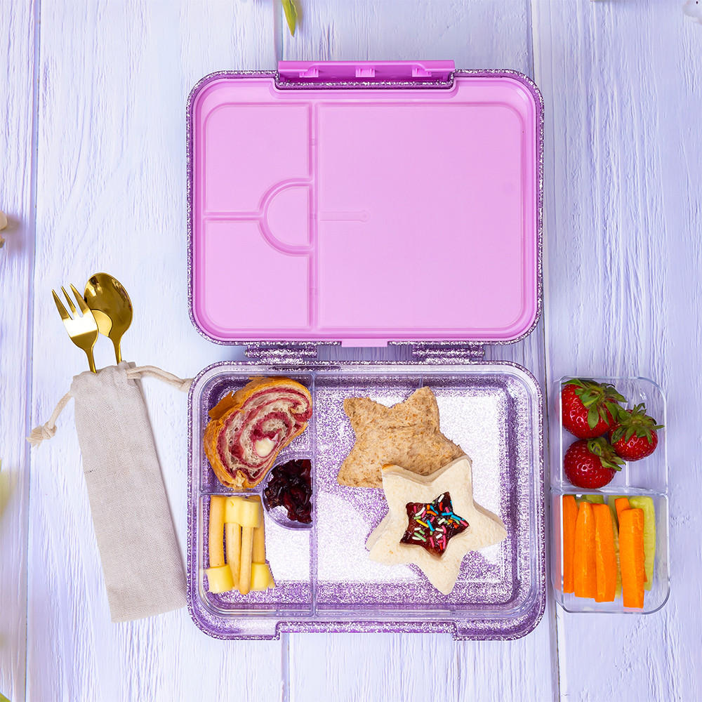 صندوق غداء بينتو قابل للتحول جليتر للأطفال مع 6 أقسام من إيزي كيدز-school-lunchessentials-lunchboxes-image-5