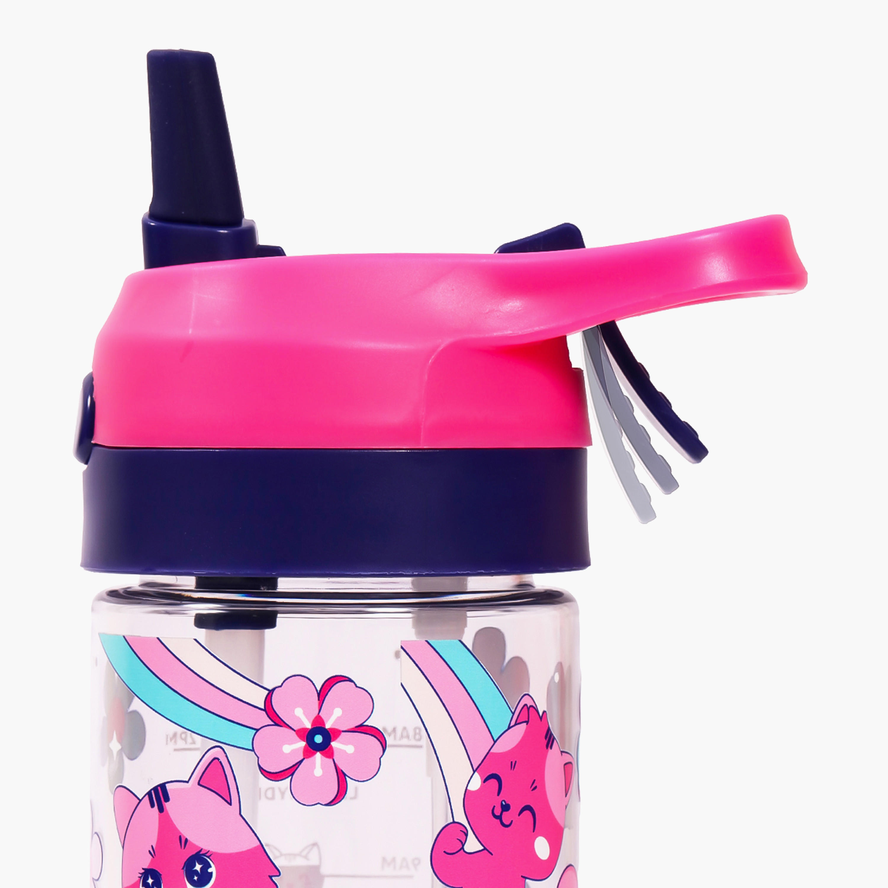 Eazy Kids Cat Tritan Water Bottle with Spray - 420 ml-school-waterbottles-image-8