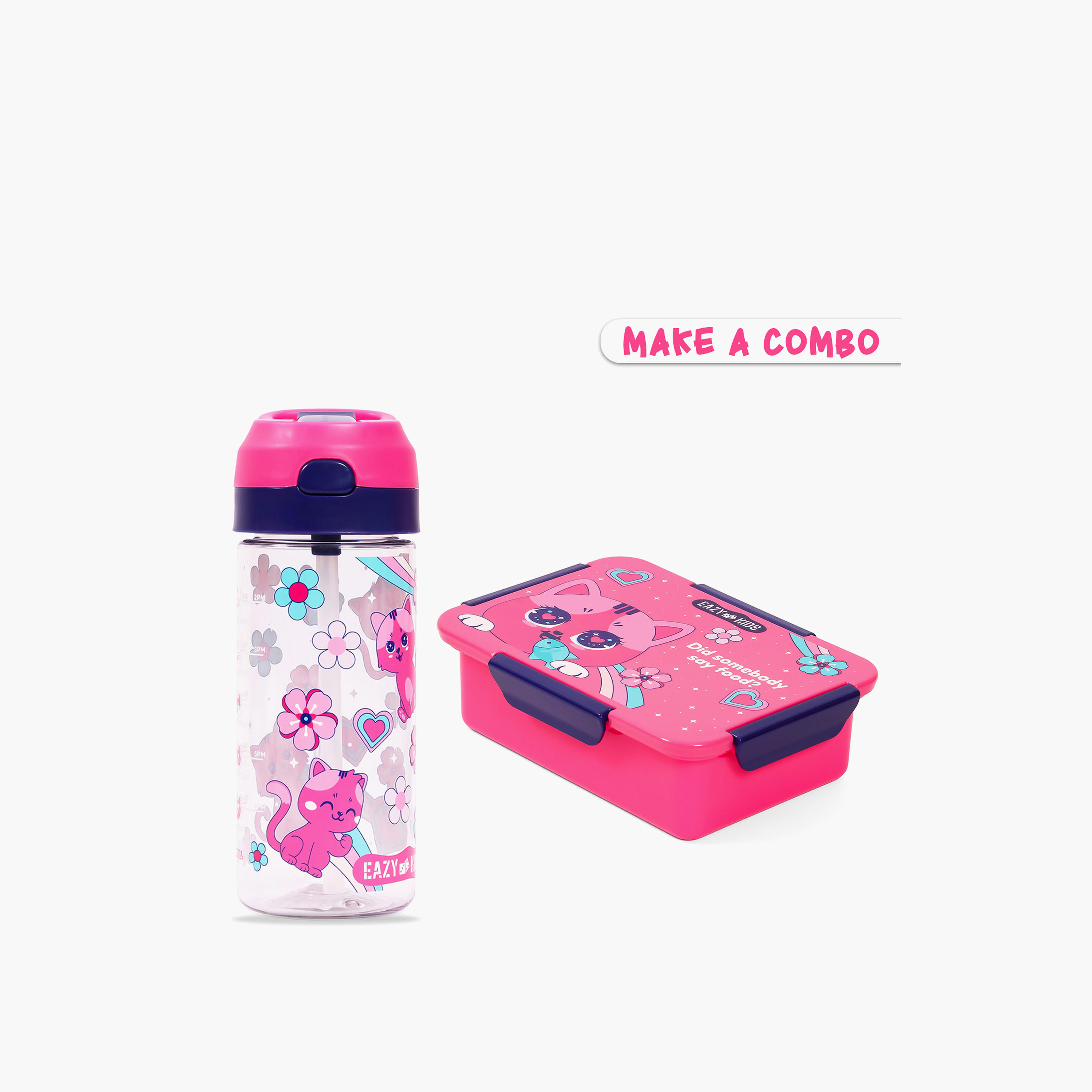 Eazy Kids Cat Tritan Water Bottle with Spray - 420 ml-school-waterbottles-image-9