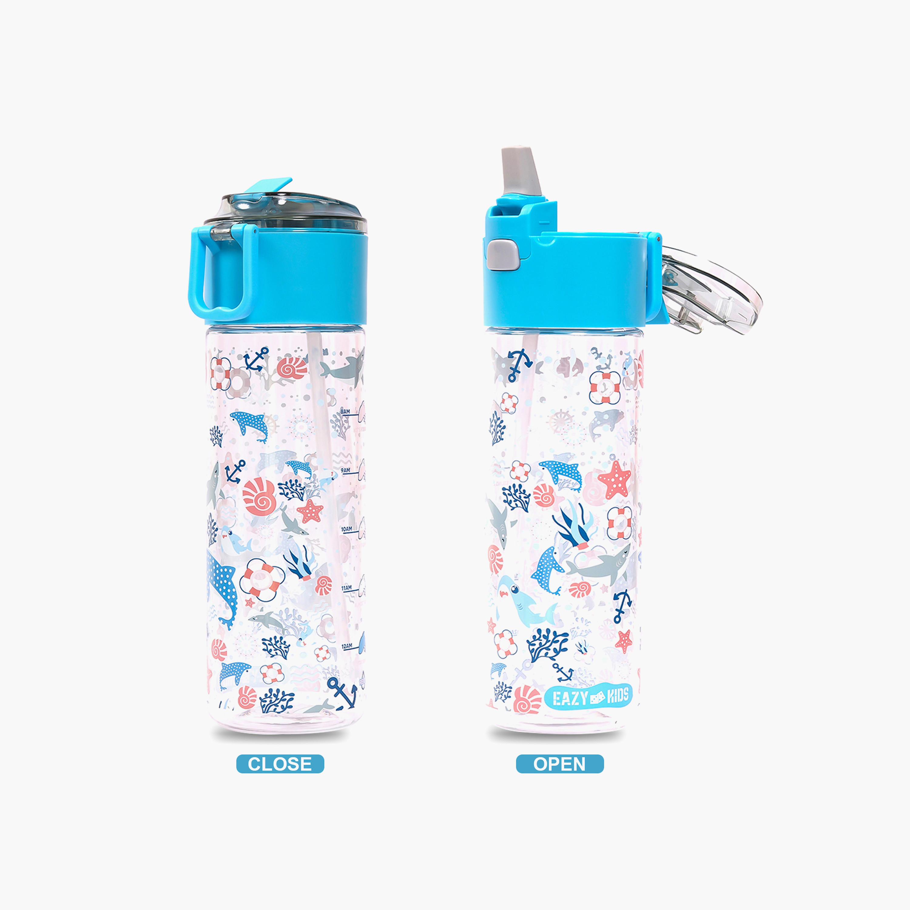 قارورة مياه ترايتان بطبعات قرش للأطفال من إيزي كيدز - 450 مل-school-waterbottles-image-14