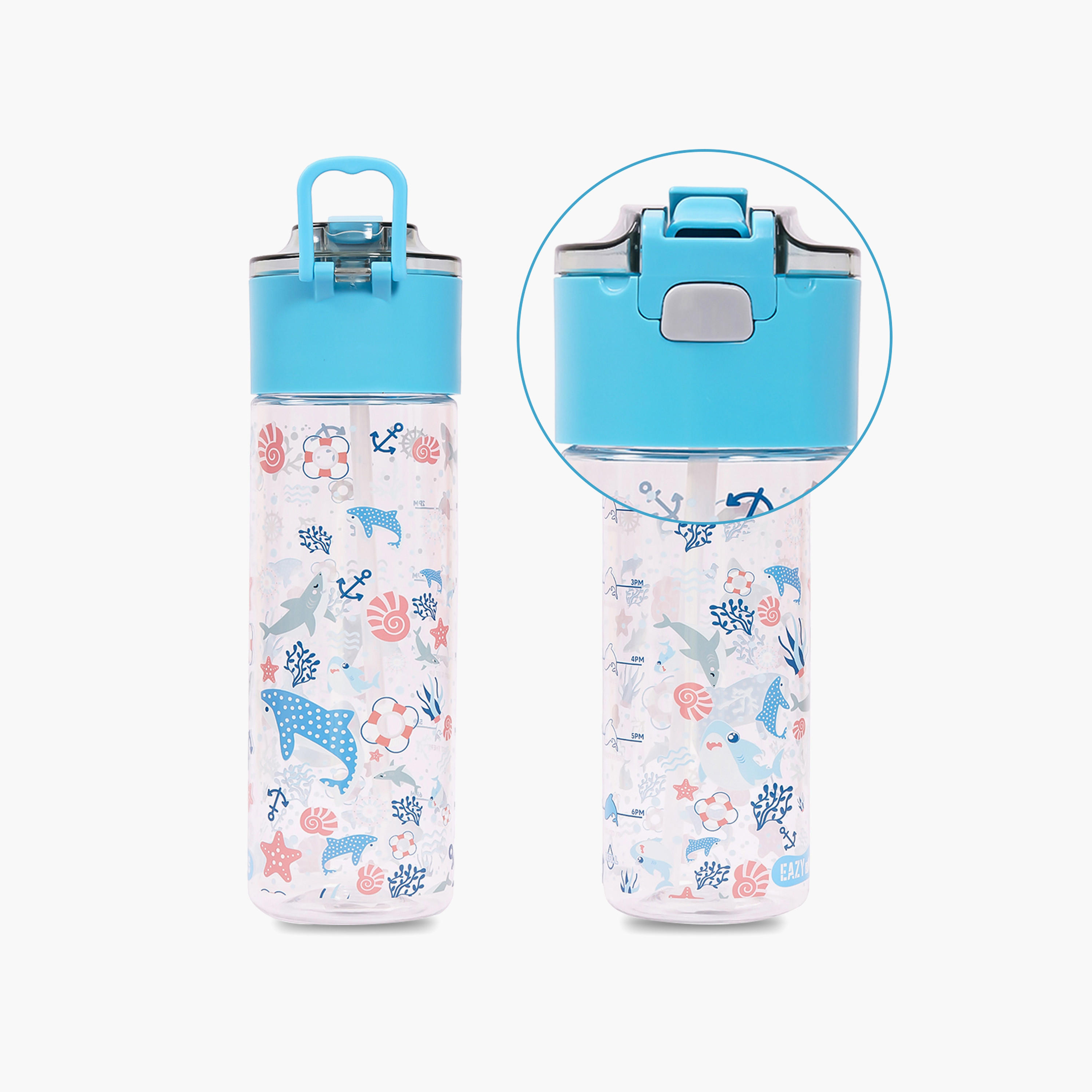 Eazy Kids Shark Tritan Water Bottle - 450 ml-school-waterbottles-image-15