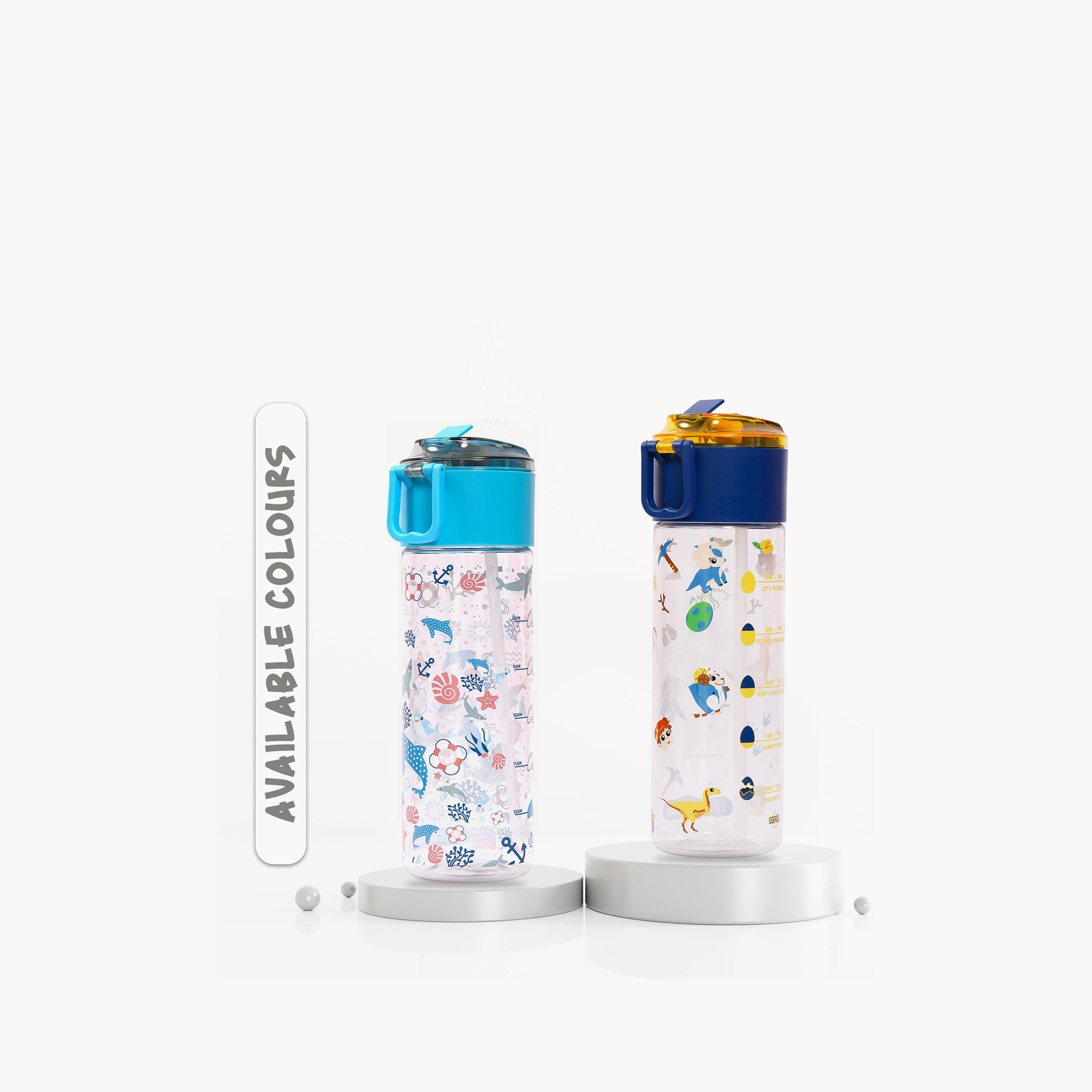 Eazy Kids Shark Tritan Water Bottle - 450 ml-school-waterbottles-image-16