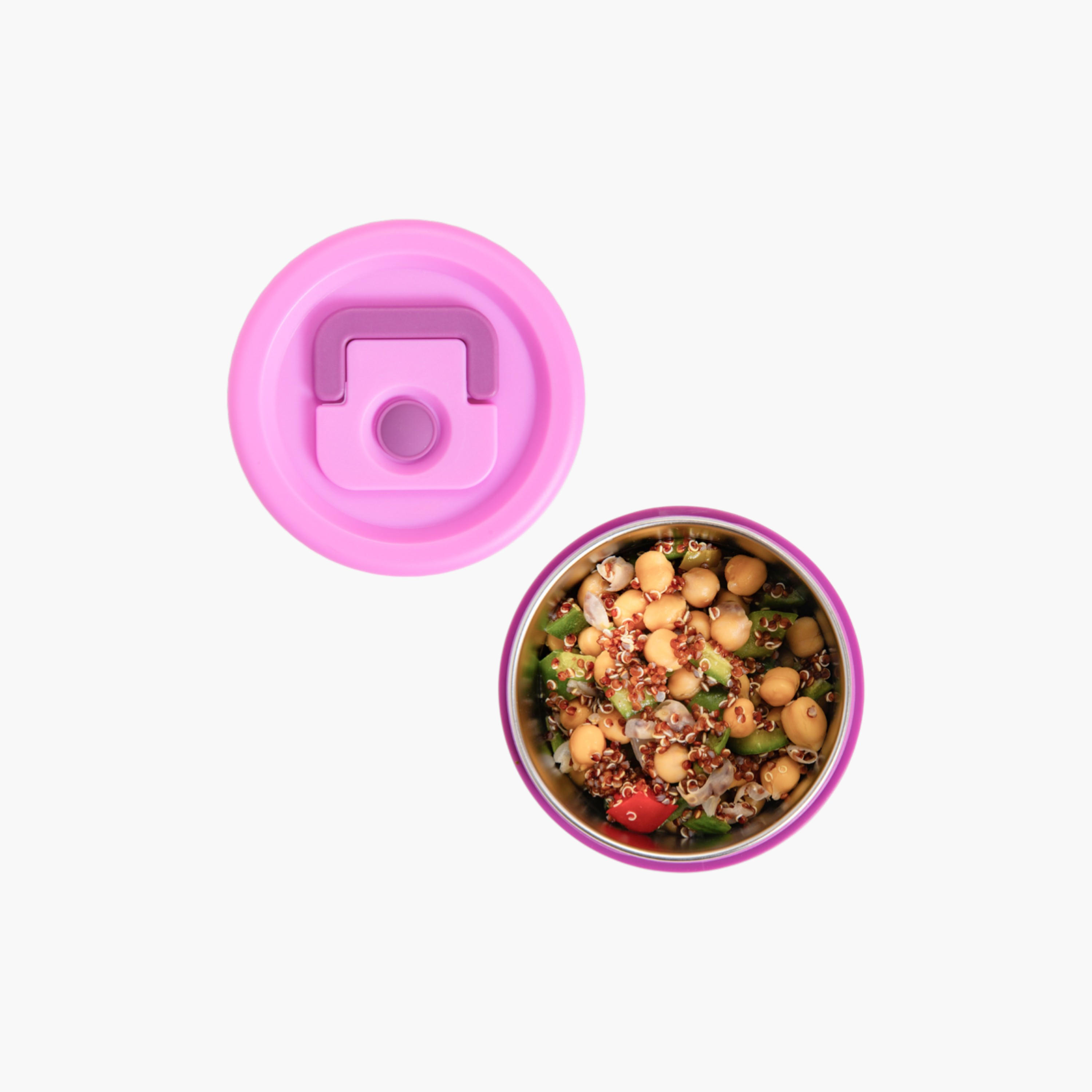 Hydrobrew Printed Bento Lunch Box with Steel Food Jar-school-lunchessentials-lunchboxes-image-2