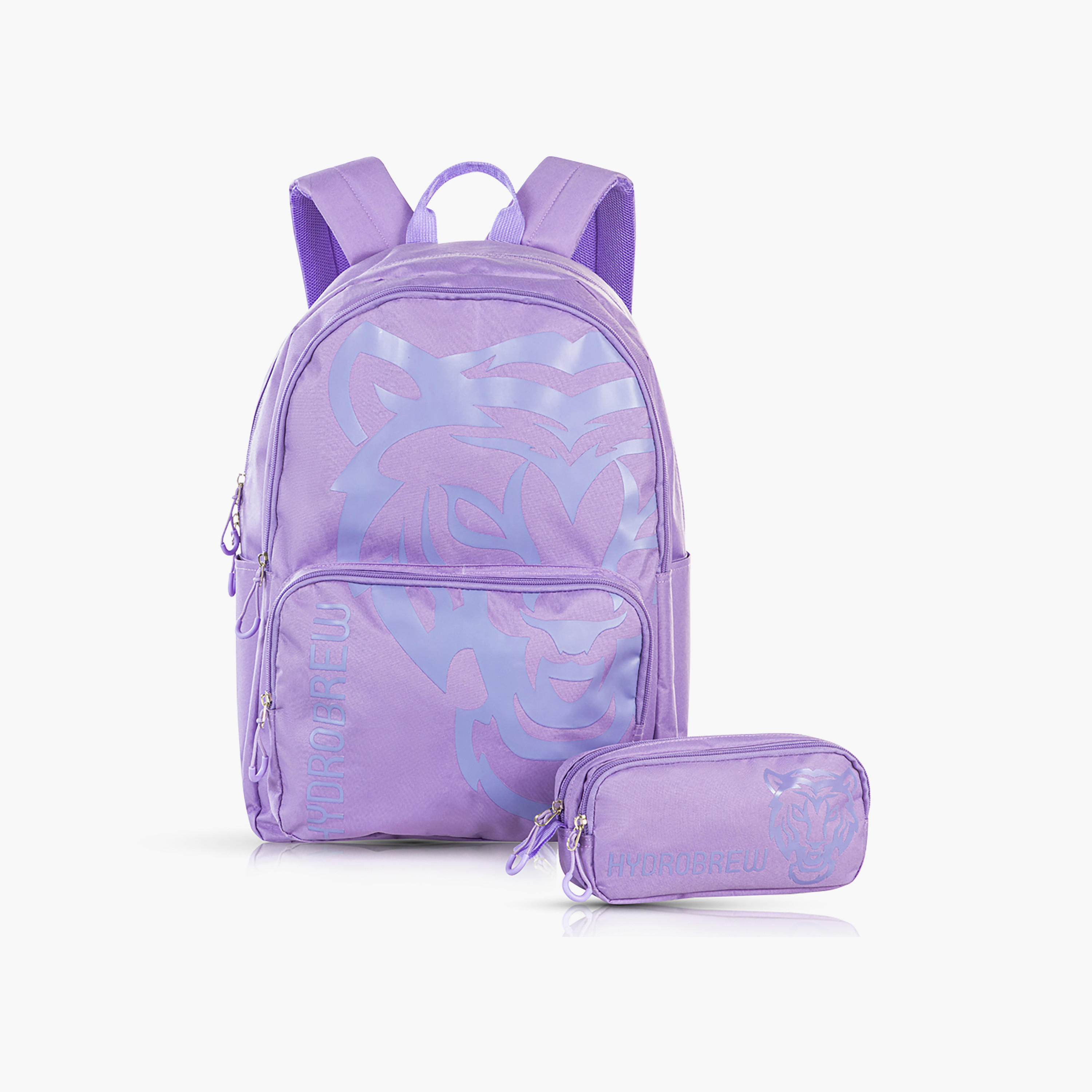 شنطة ظهر بطبعات النمر للأطفال مع مقلمة من هيدرو برو - 18 بوصة-school-bagsandbackpacks-backpacks-image-1
