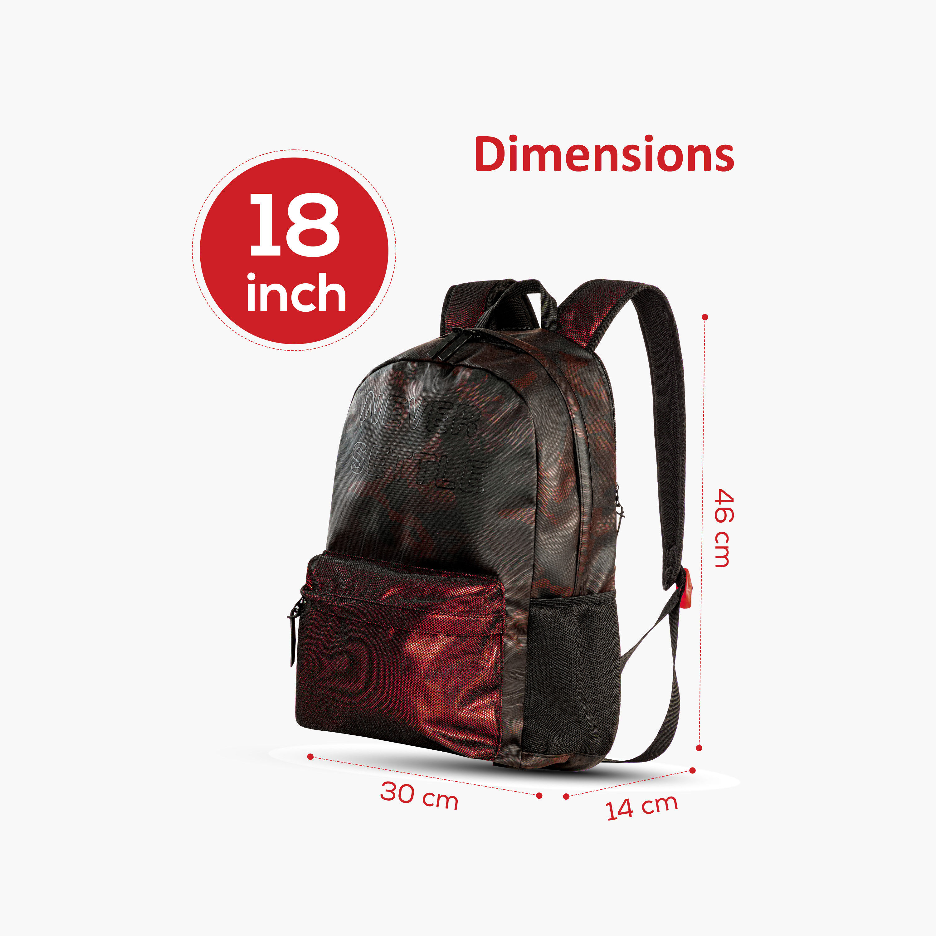 Hydrobrew Printed Backpack for Kids with Adjustable Straps - 18 inches-school-bagsandbackpacks-backpacks-image-2