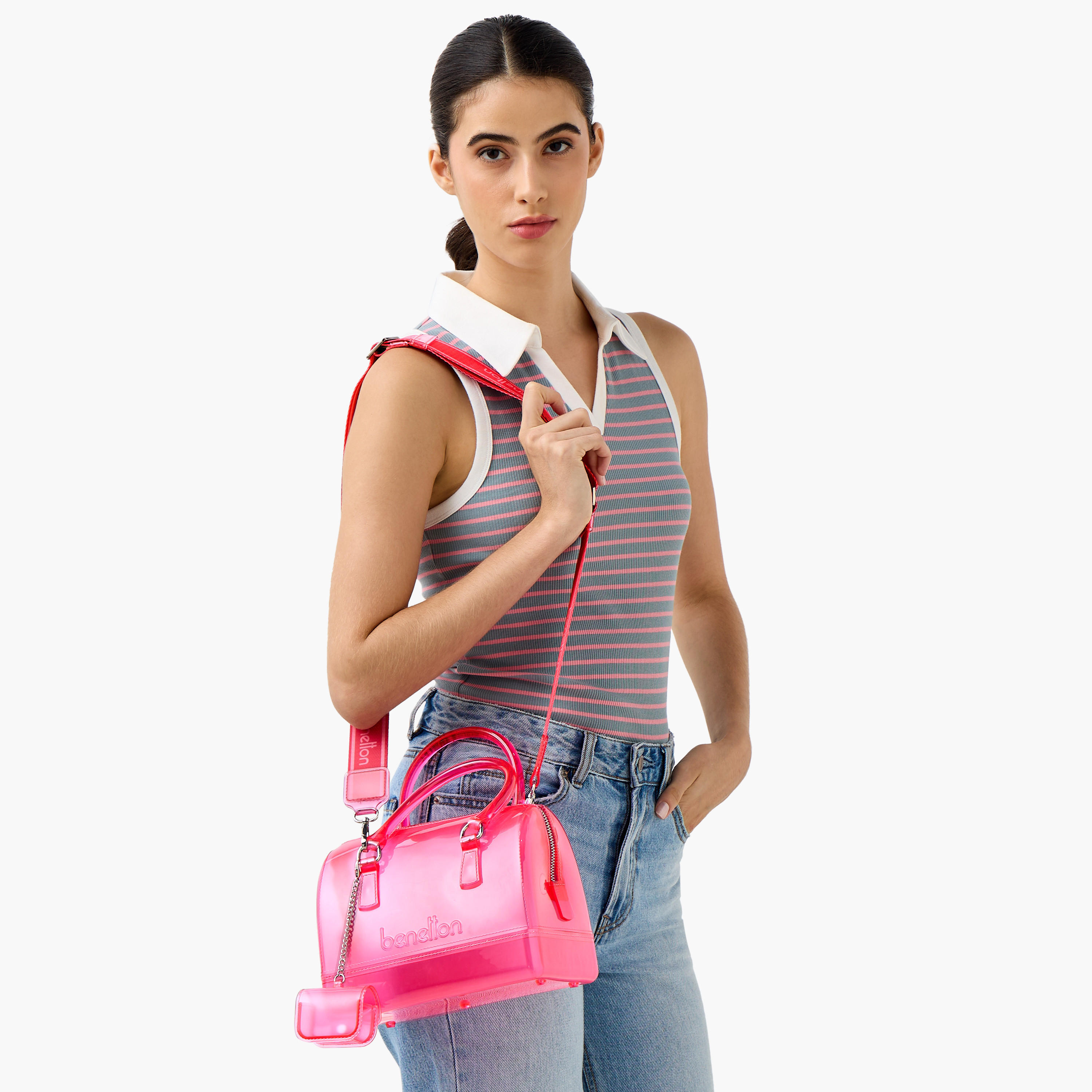 شنطة توتي سادة مع شنطة صغيرة من يو سي بي-women-bagsandwallets-handbags-image-9
