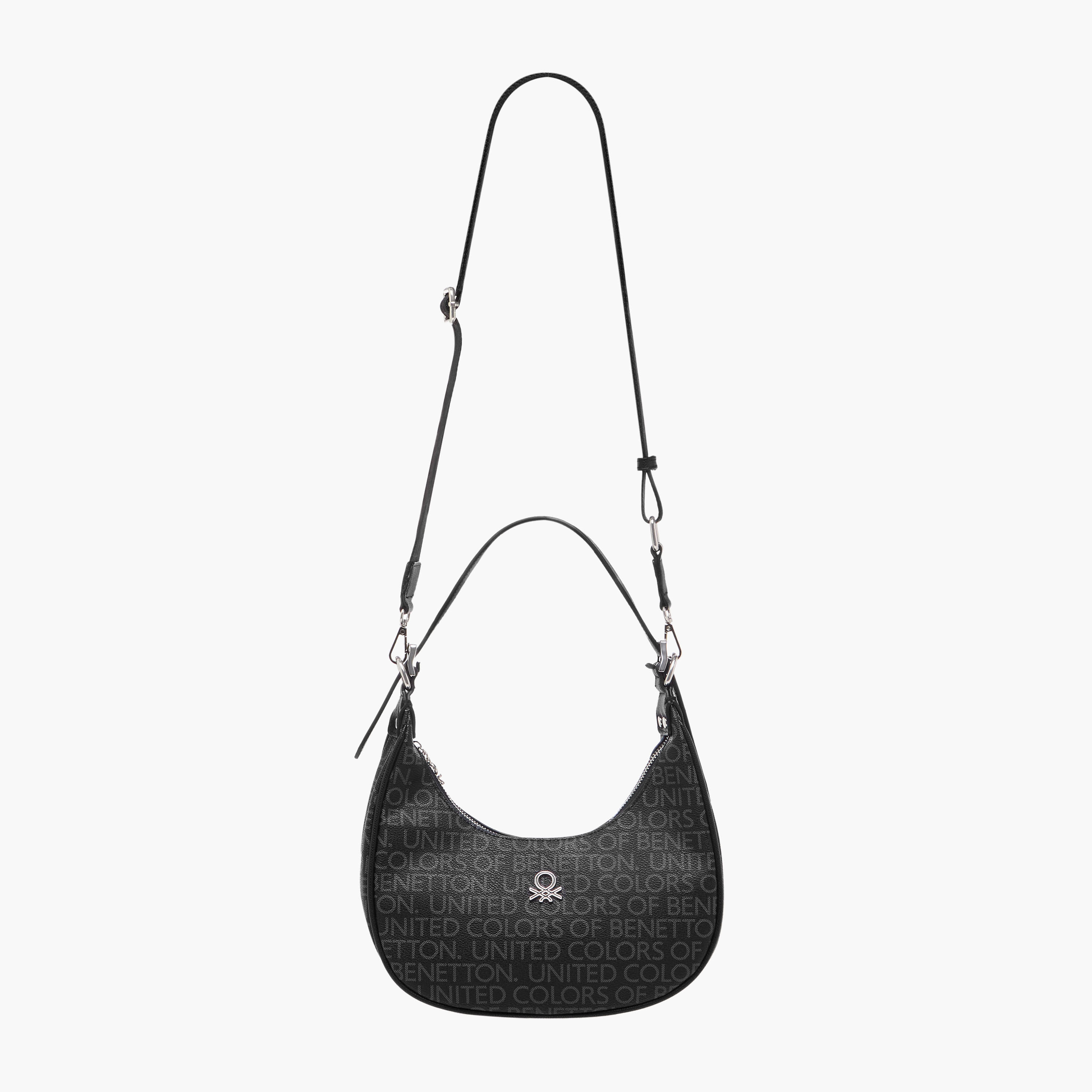 شنطة باجيت بطبعات شعار وسحاب إغلاق من يو سي بي-women-bagsandwallets-handbags-image-3