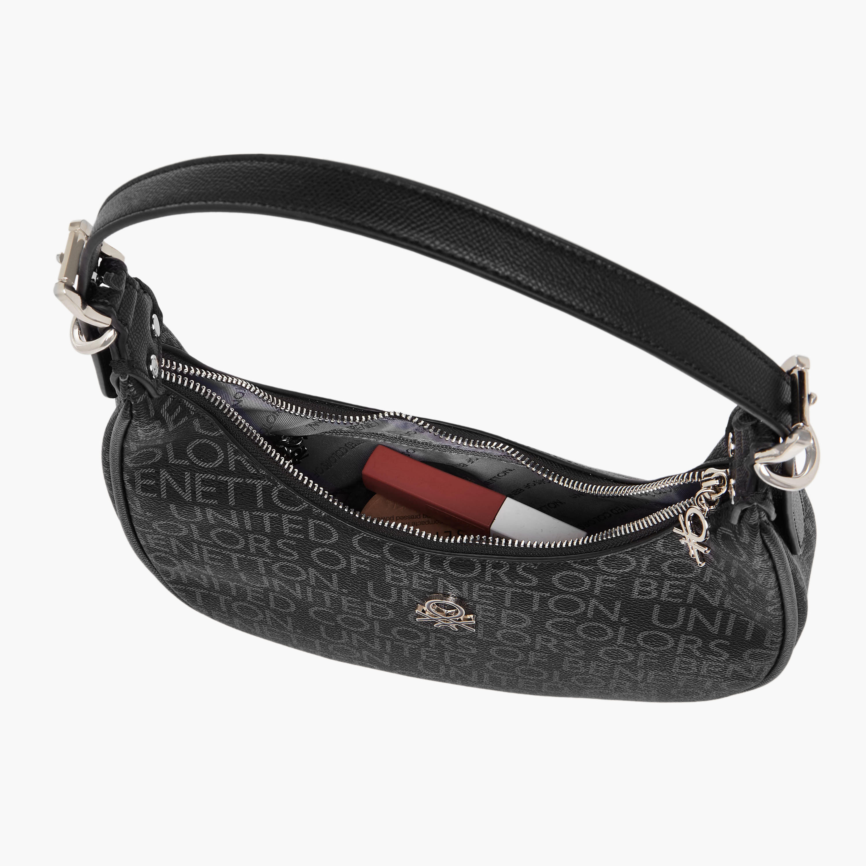 شنطة باجيت بطبعات شعار وسحاب إغلاق من يو سي بي-women-bagsandwallets-handbags-image-9