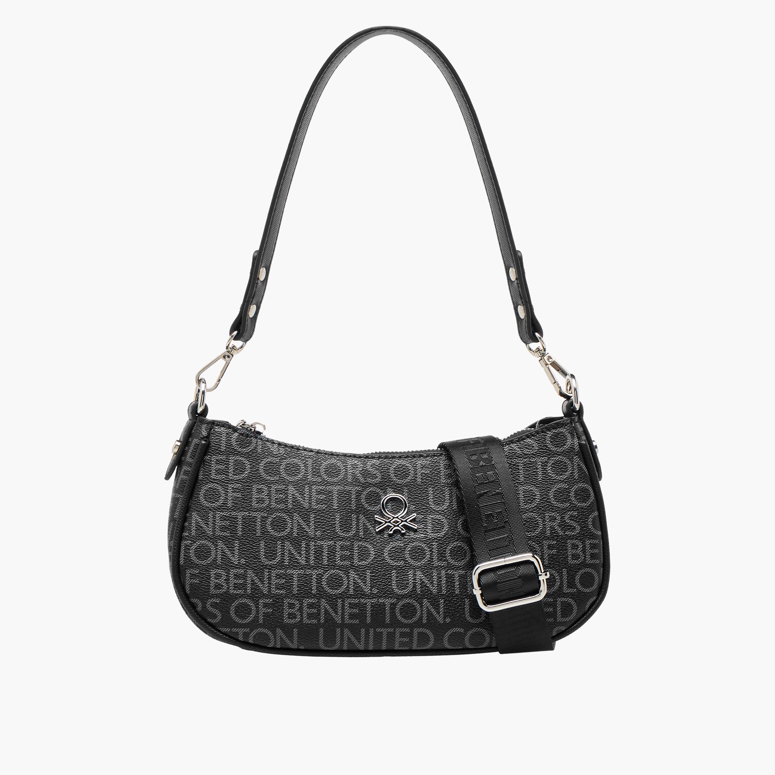 شنطة كروس بودي بحزام قابل للفصل وطبعات مونوجرام من يو سي بي-women-bagsandwallets-handbags-image-1