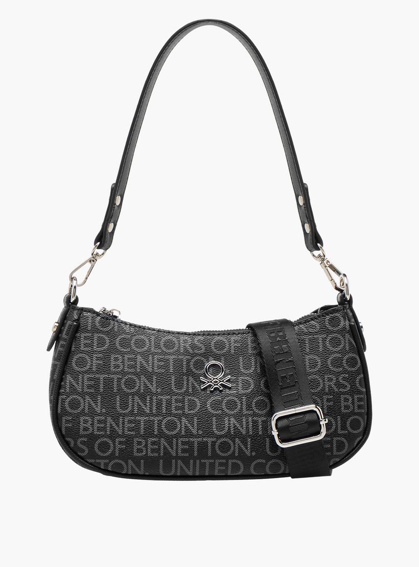 شنطة كروس بودي بحزام قابل للفصل وطبعات مونوجرام من يو سي بي-women-bagsandwallets-handbags-image-1