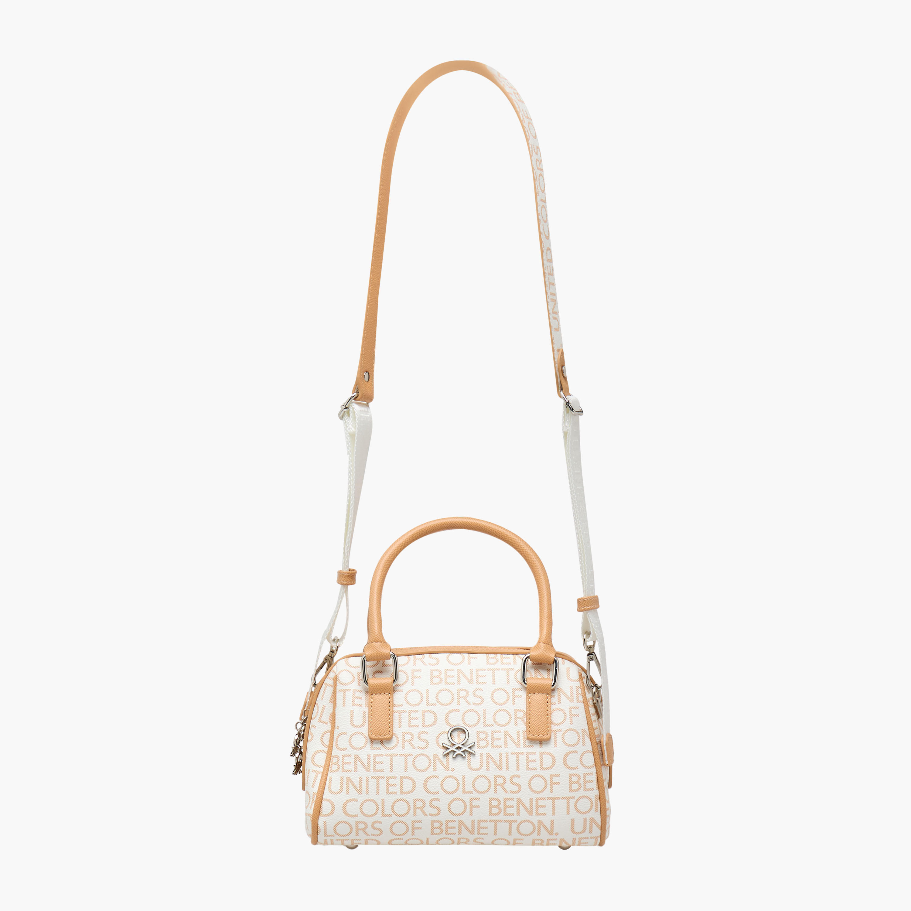 UCB Monogram Print Tote Bag with Detachable Strap-women-bagsandwallets-handbags-image-3