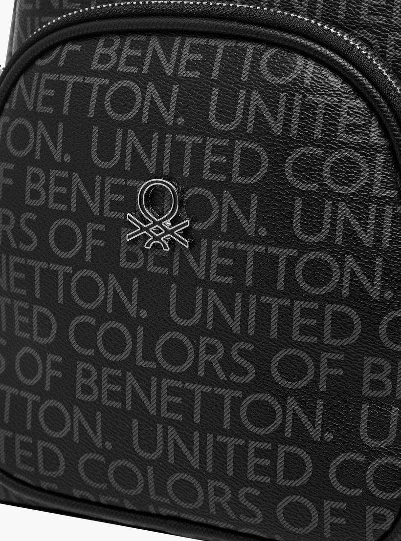 UCB Monogram Print Backpack with Adjustable Shoulder Straps-women-bagsandwallets-backpacks-image-5